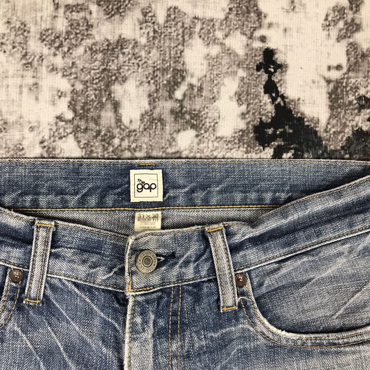 Gap × Japanese Brand × Vintage Vintage Gap 1969 Blue Light Wash Denim Jeans Size US 31 - 4 Thumbnail