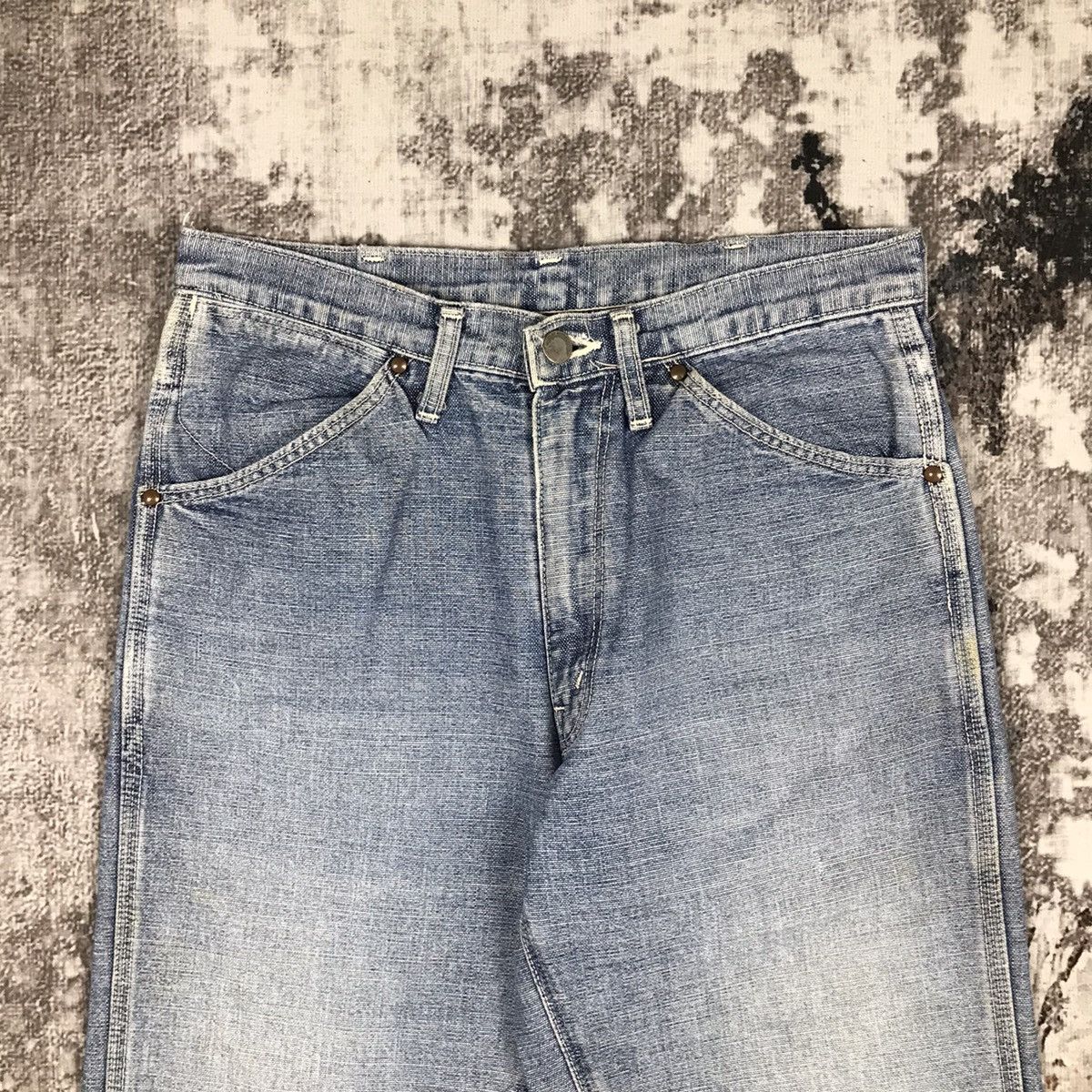 Big John × Japanese Brand × Vintage Vintage Big John Blue Bell Style Light Wash Loose Denim Jean Size 29" - 3 Thumbnail