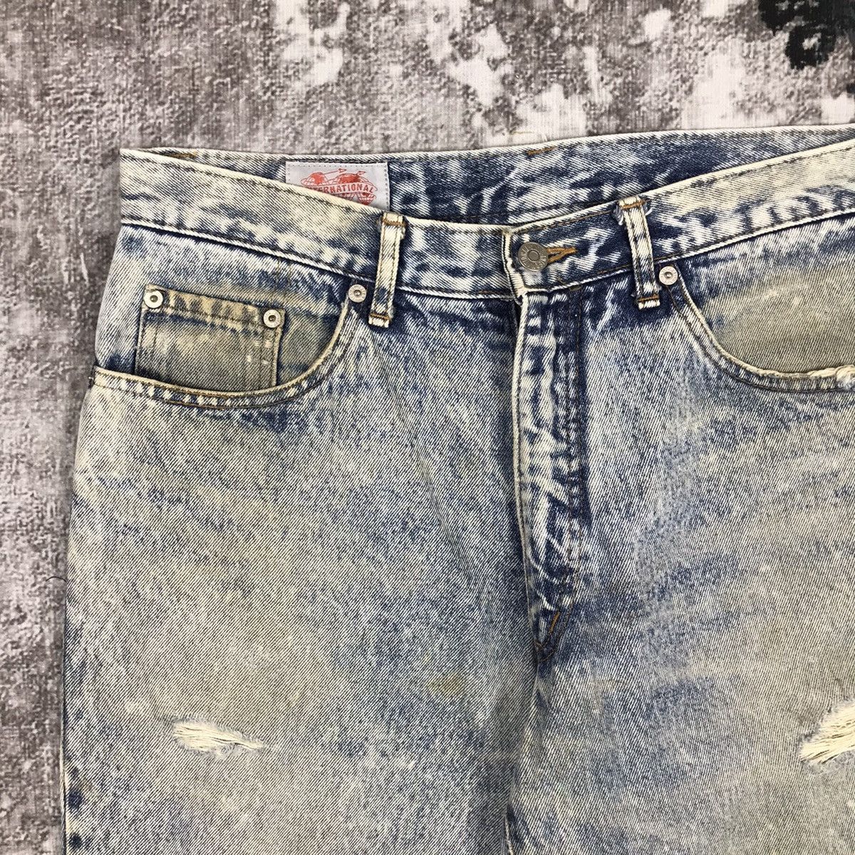 Japanese Brand × Vintage Vintage Blue Way Japan Acid Wash Baggy Denim Jeans Size 33" - 3 Thumbnail
