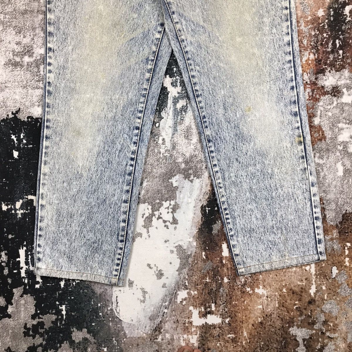 Japanese Brand × Vintage Vintage Blue Way Japan Acid Wash Baggy Denim Jeans Size 33" - 5 Thumbnail