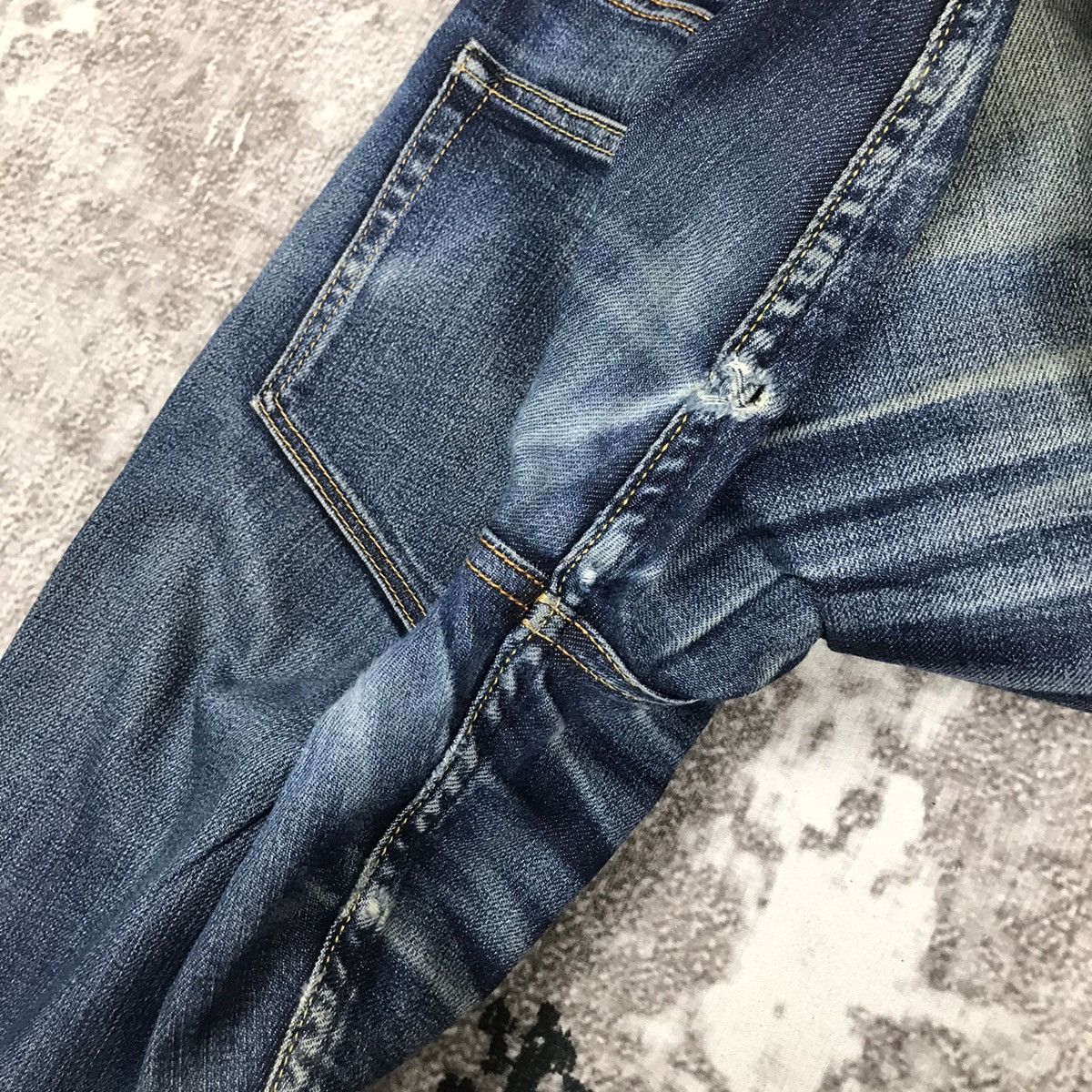 Japanese Brand × Muji Vintage Muji Japan Distressed Blue Wash Slim Denim Jeans Size US 32 / EU 48 - 11 Thumbnail