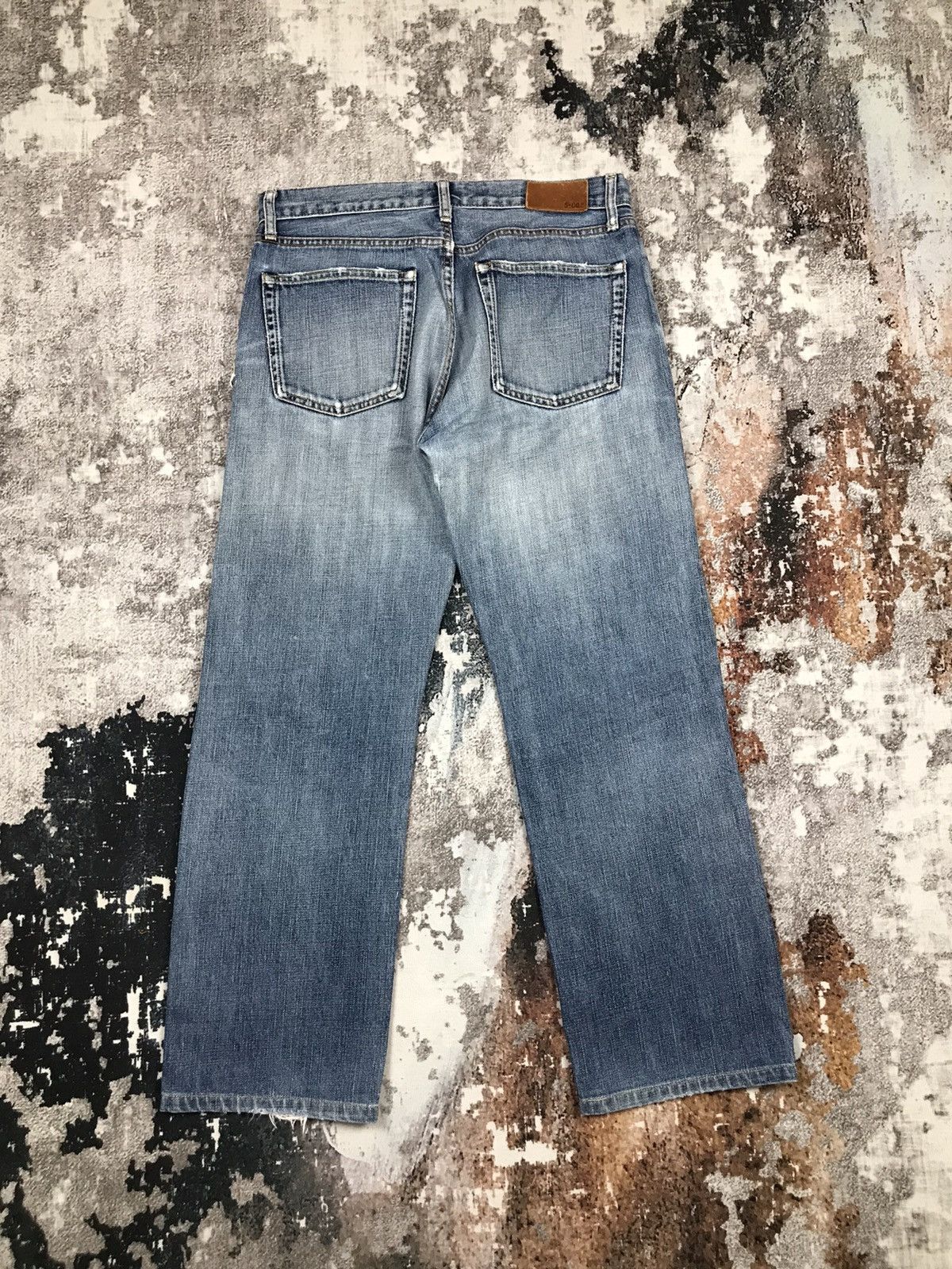 Japanese Brand × Uniqlo Vintage Uniqlo Distressed Patchwork Designs Denim Jeans Size US 32 / EU 48 - 7 Thumbnail