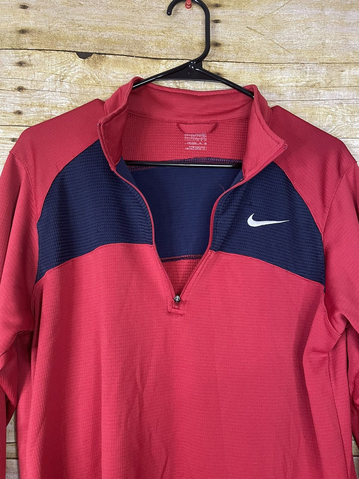 Nike × Vintage Vintage Nike Dri Fit 1/4 Zip Mock Neck Pullover Size L Size US L / EU 52-54 / 3 - 9 Thumbnail
