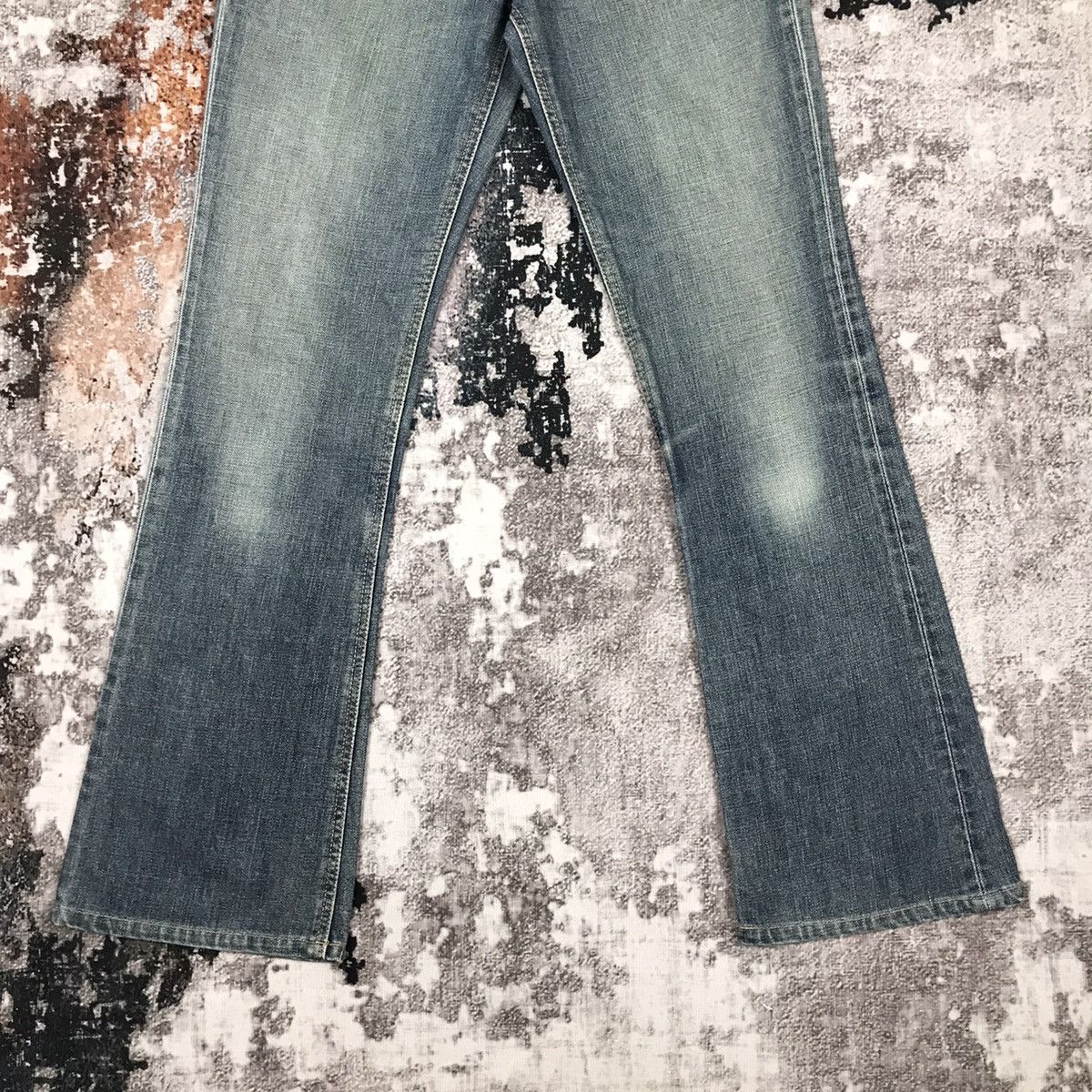Edwin × Japanese Brand × Vintage Vintage Something Edwin Flare Light Wash Jeans Size 29" - 4 Thumbnail