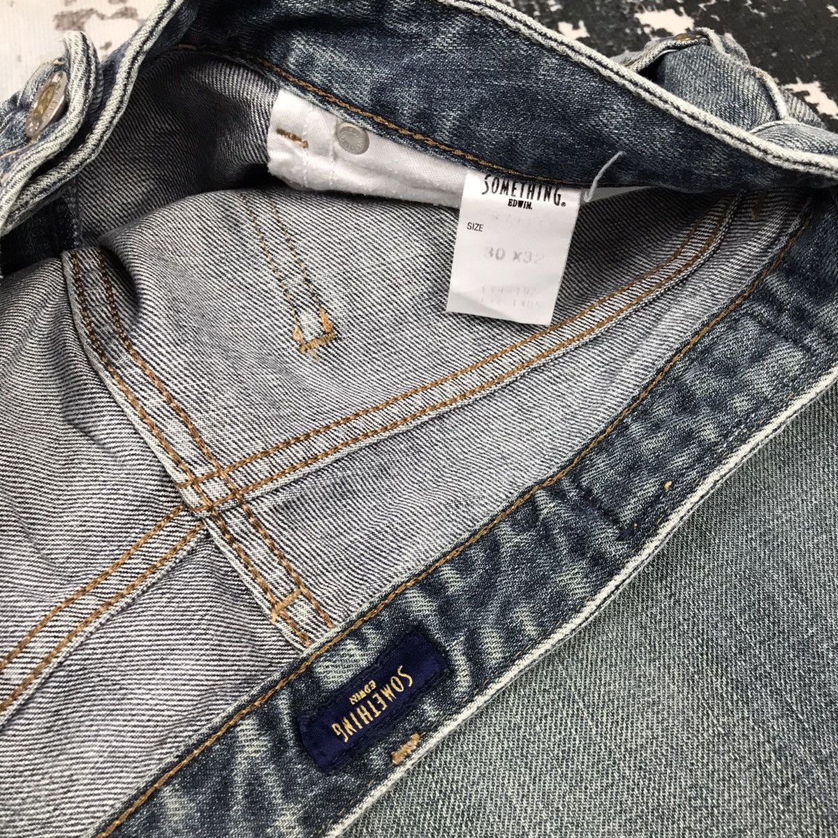 Edwin × Japanese Brand × Vintage Vintage Something Edwin Flare Light Wash Jeans Size 29" - 9 Thumbnail