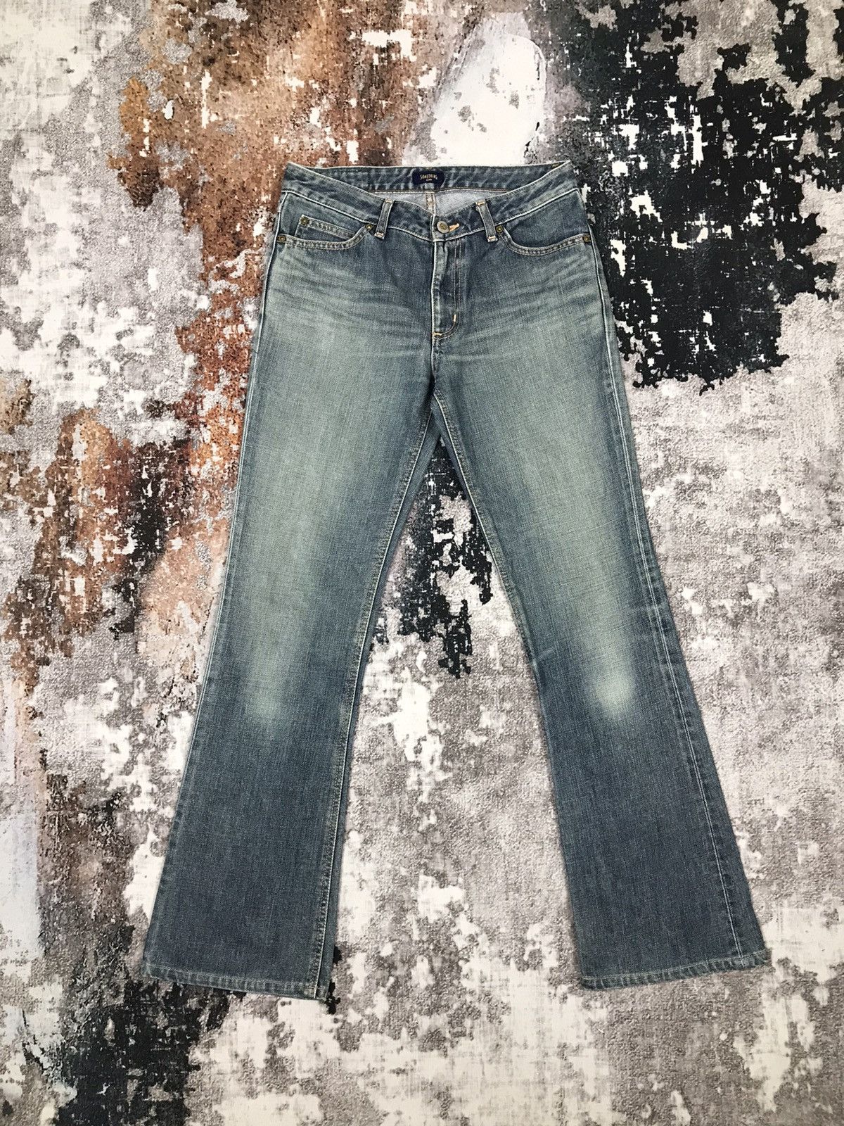 Edwin × Japanese Brand × Vintage Vintage Something Edwin Flare Light Wash Jeans Size 29" - 1 Thumbnail