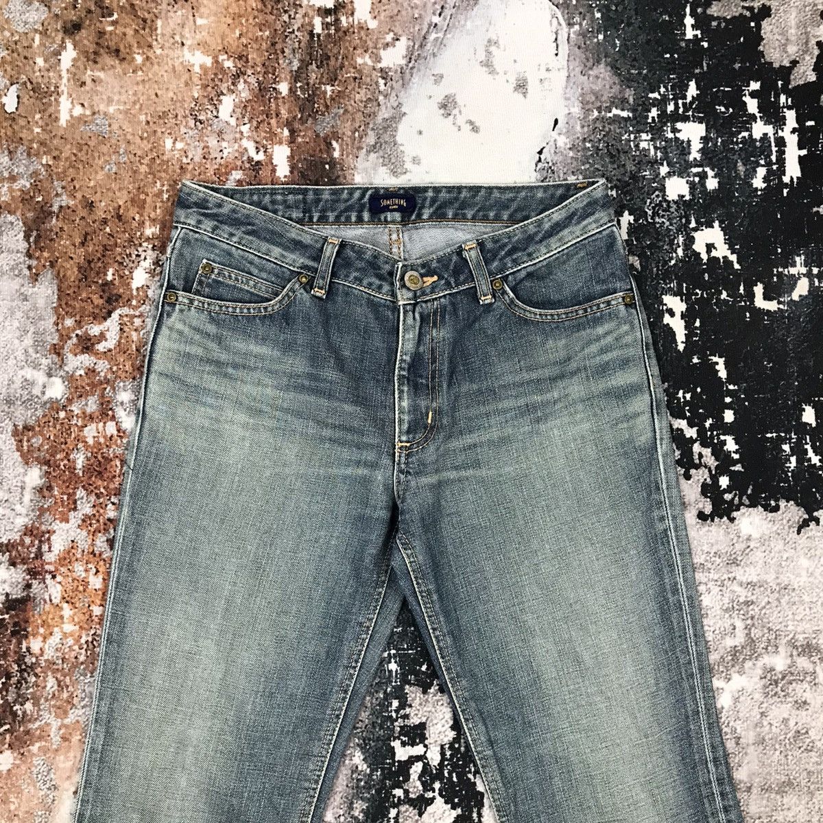 Edwin × Japanese Brand × Vintage Vintage Something Edwin Flare Light Wash Jeans Size 29" - 2 Thumbnail