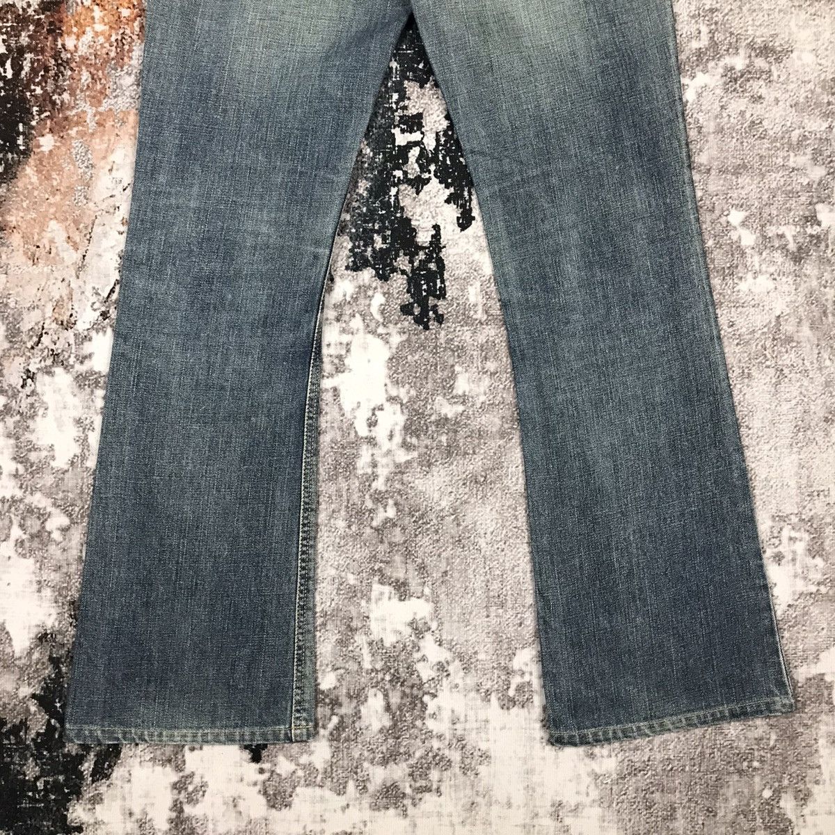 Edwin × Japanese Brand × Vintage Vintage Something Edwin Flare Light Wash Jeans Size 29" - 8 Thumbnail