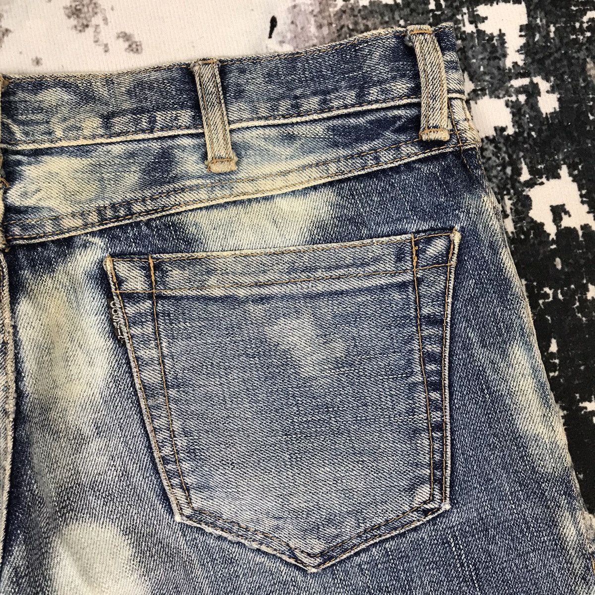Cosmic Wonder × Japanese Brand Vintage Japanese Baggy Flare Cosmic Wonder Acid wash Jeans Size 34" / US 12 / IT 48 - 11 Thumbnail