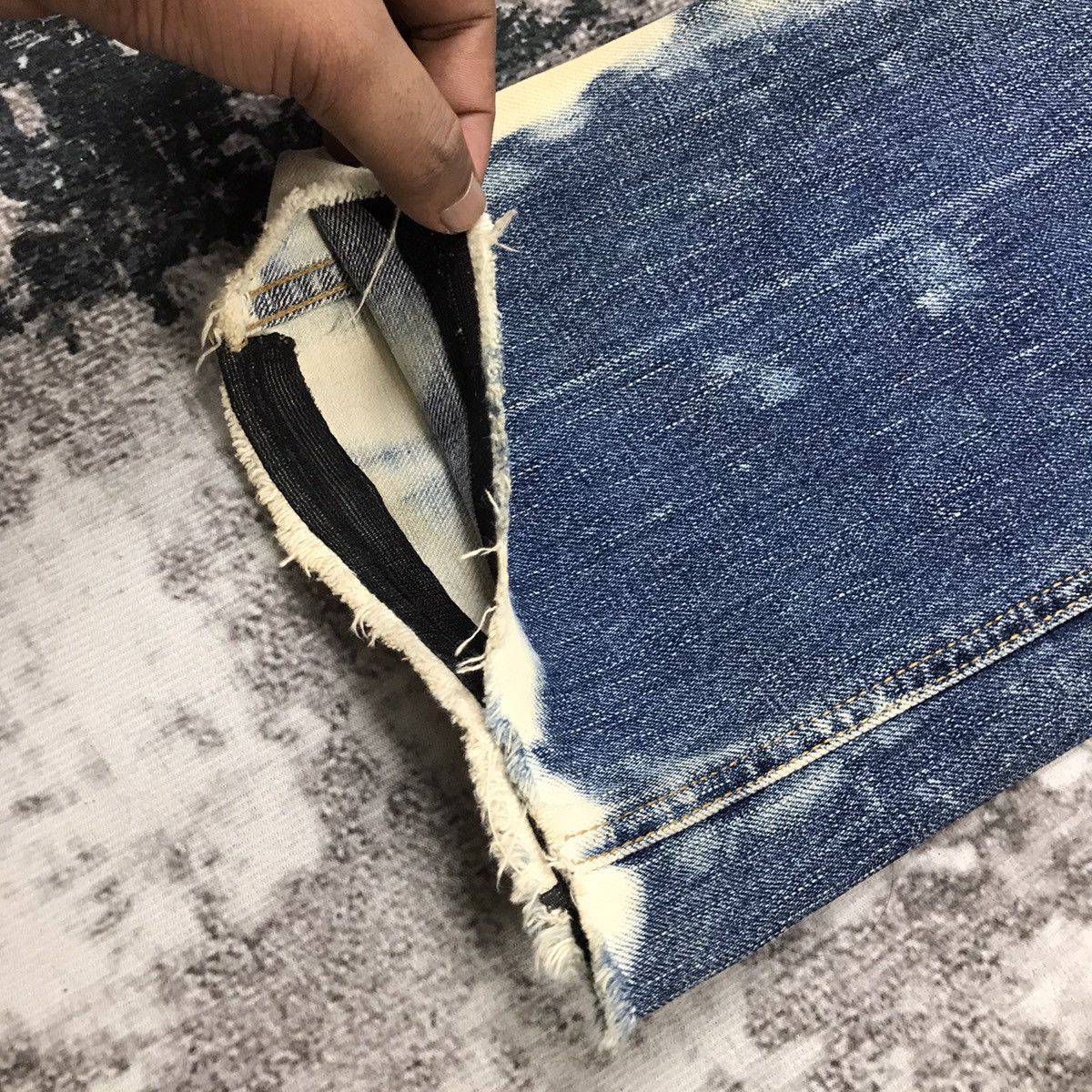 Cosmic Wonder × Japanese Brand Vintage Japanese Baggy Flare Cosmic Wonder Acid wash Jeans Size 34" / US 12 / IT 48 - 7 Thumbnail