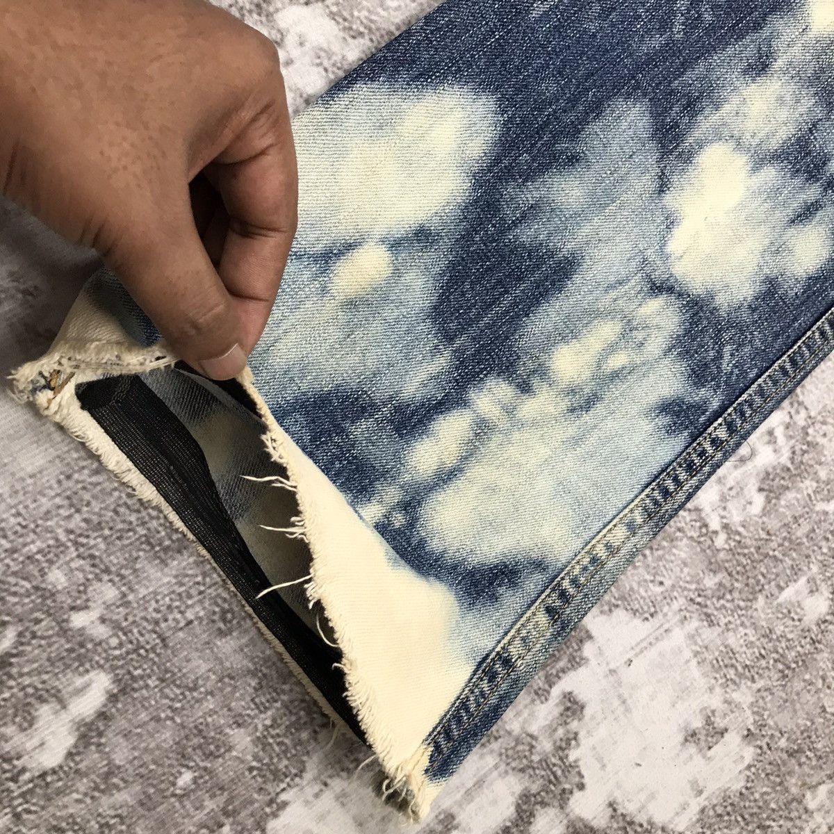 Cosmic Wonder × Japanese Brand Vintage Japanese Baggy Flare Cosmic Wonder Acid wash Jeans Size 34" / US 12 / IT 48 - 8 Thumbnail