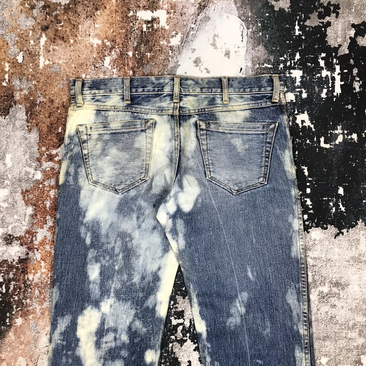 Cosmic Wonder × Japanese Brand Vintage Japanese Baggy Flare Cosmic Wonder Acid wash Jeans Size 34" / US 12 / IT 48 - 10 Thumbnail