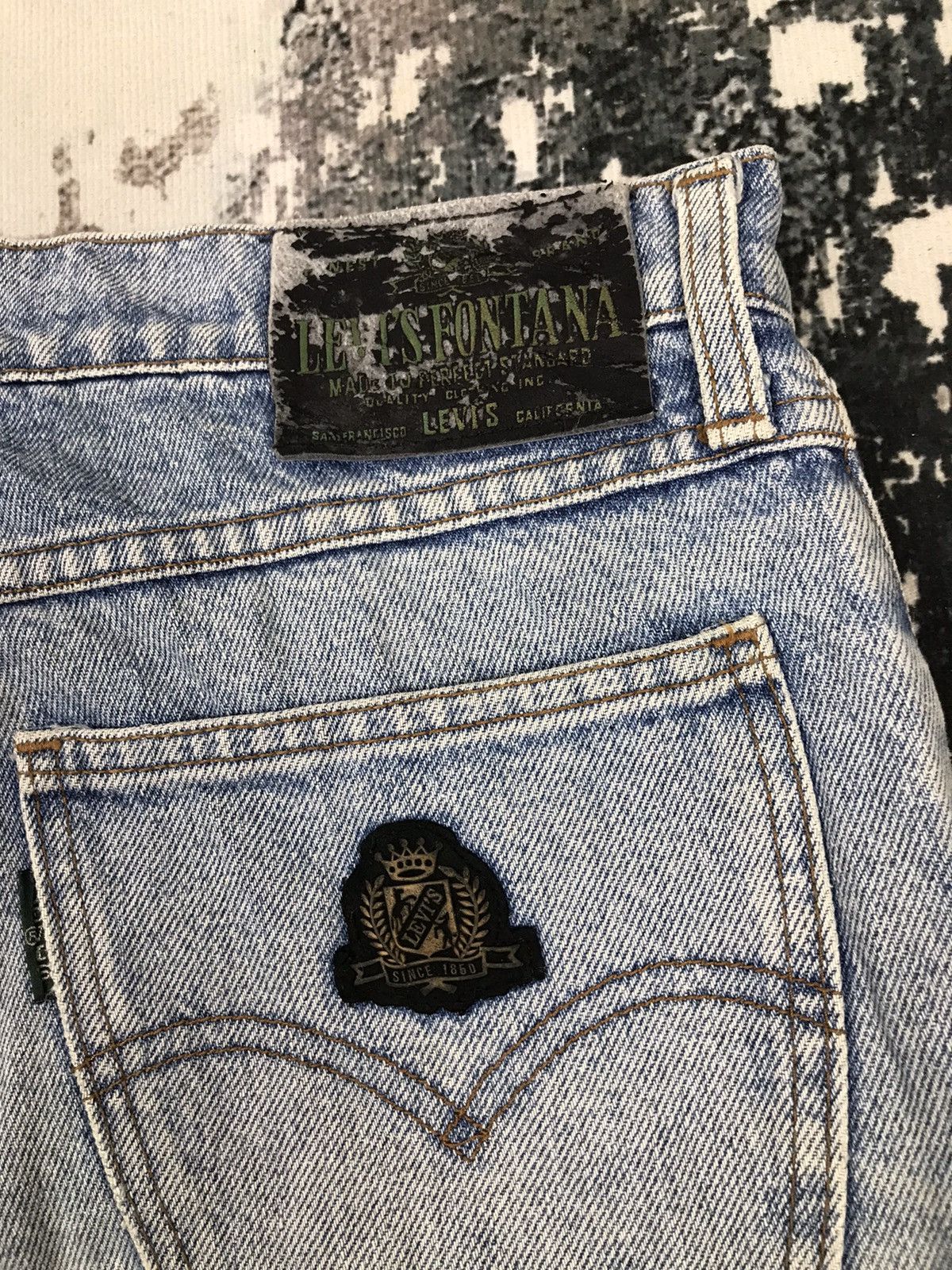 Levi's × Vintage Vintage Levis Fontana Baggy Light Wash Jeans Size 28" / US 6 / IT 42 - 4 Thumbnail