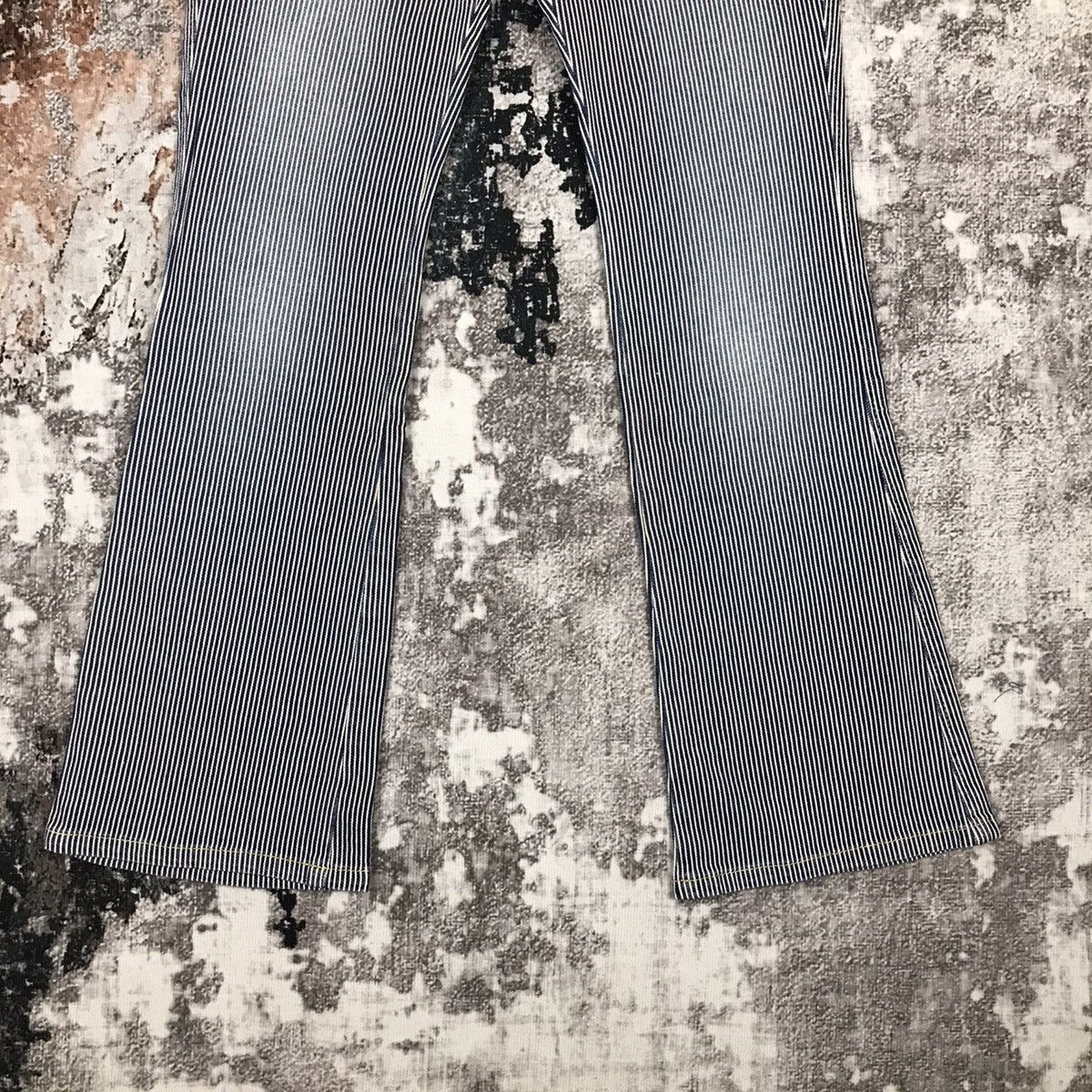 Japanese Brand × Vintage Vintage Japanese Flare Bust pant Hickory Design Jeans Size 27" / US 4 / IT 40 - 5 Thumbnail