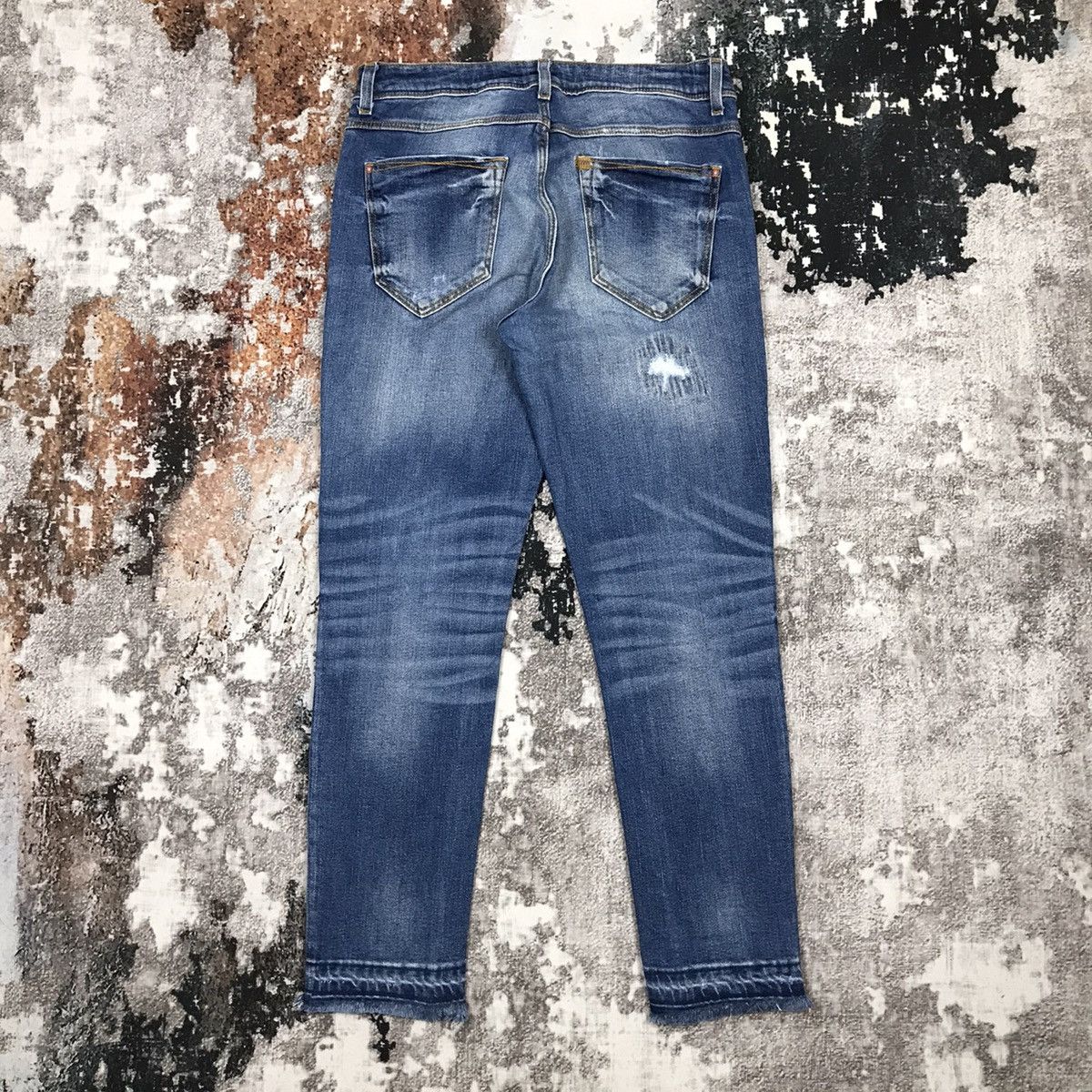 Japanese Brand Japanese brand 1975 Denim Distressed Design Jeans Size 29" - 8 Thumbnail