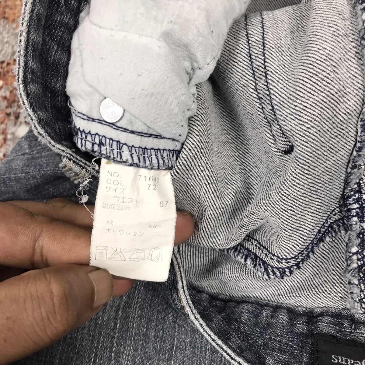 Japanese Brand × Vintage Vintage Japanese Johnpionir Flare Light wash Distressed Jean Size 29" - 9 Thumbnail