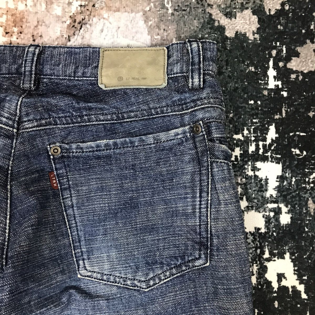 Japanese Brand × Vintage Vintage Japanese L7RH Flare Hagi Design Jeans Size 29" - 8 Thumbnail