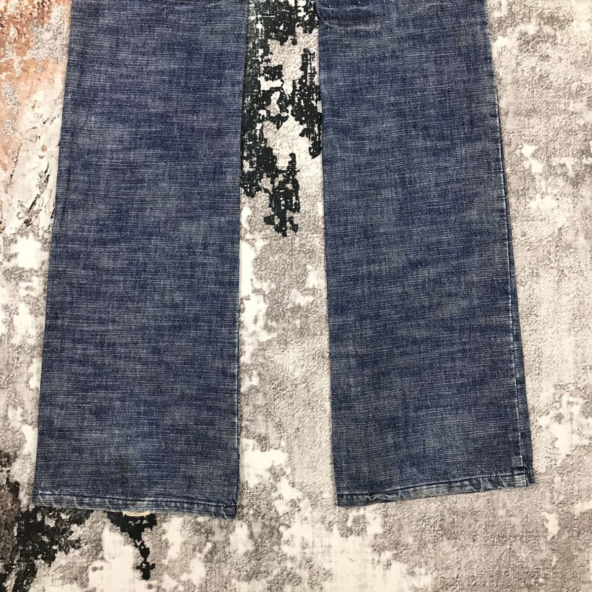 Japanese Brand × Vintage Vintage Japanese L7RH Flare Hagi Design Jeans Size 29" - 9 Thumbnail