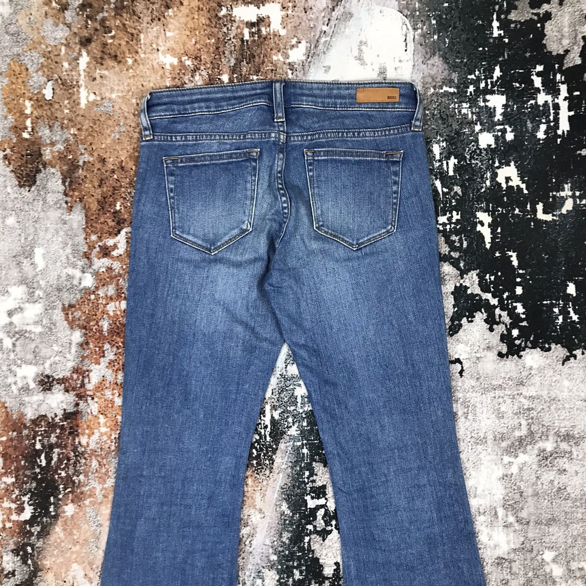 Japanese Brand × Uniqlo × Vintage Vintage Japanese Uniqlo Flare Lot B000 Light Wash Jeans Size 28" / US 6 / IT 42 - 6 Thumbnail