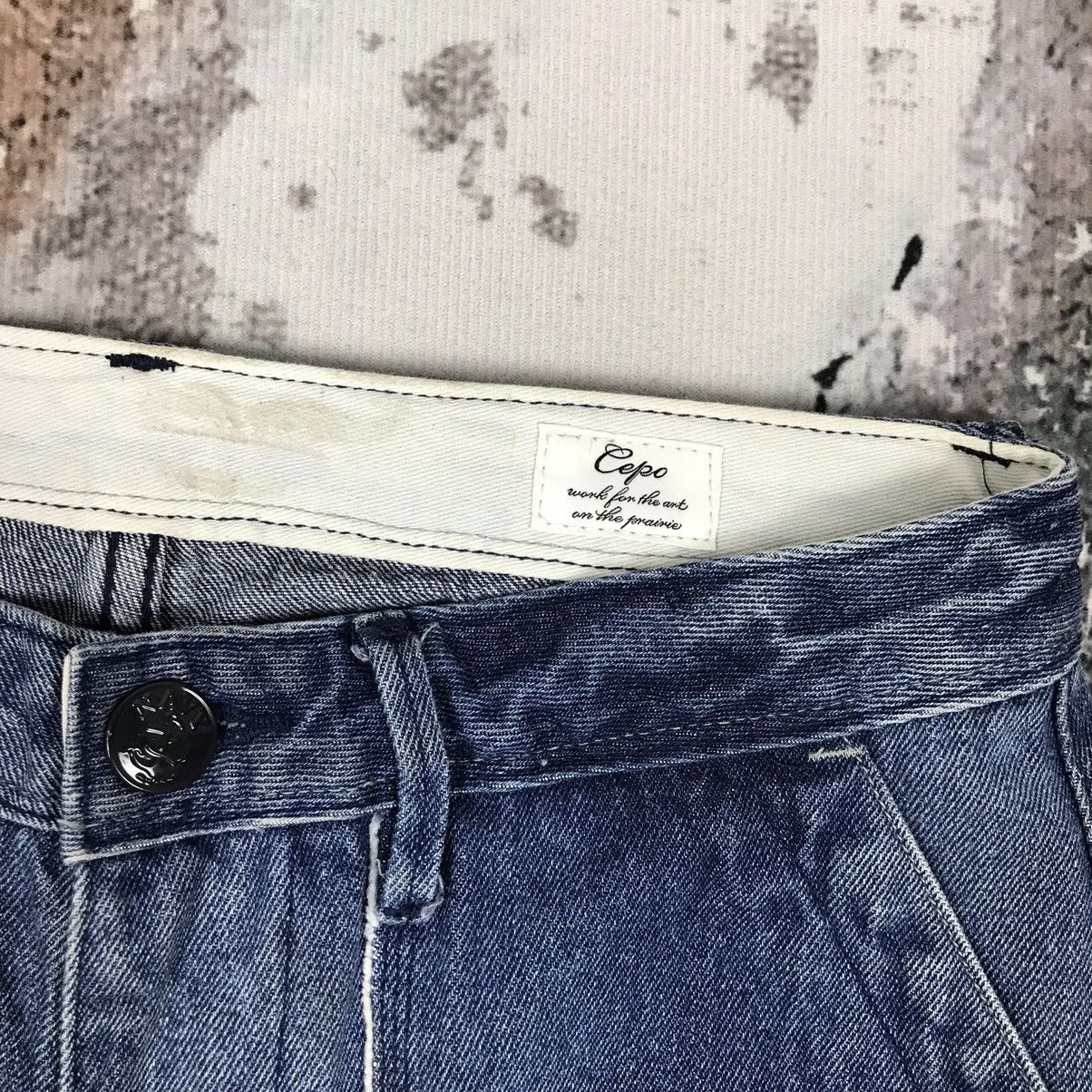 Japanese Brand × Vintage Japanese Cepo Craft High Waist Workwear Style Baggy Jeans Size 26" / US 2 / IT 38 - 4 Thumbnail