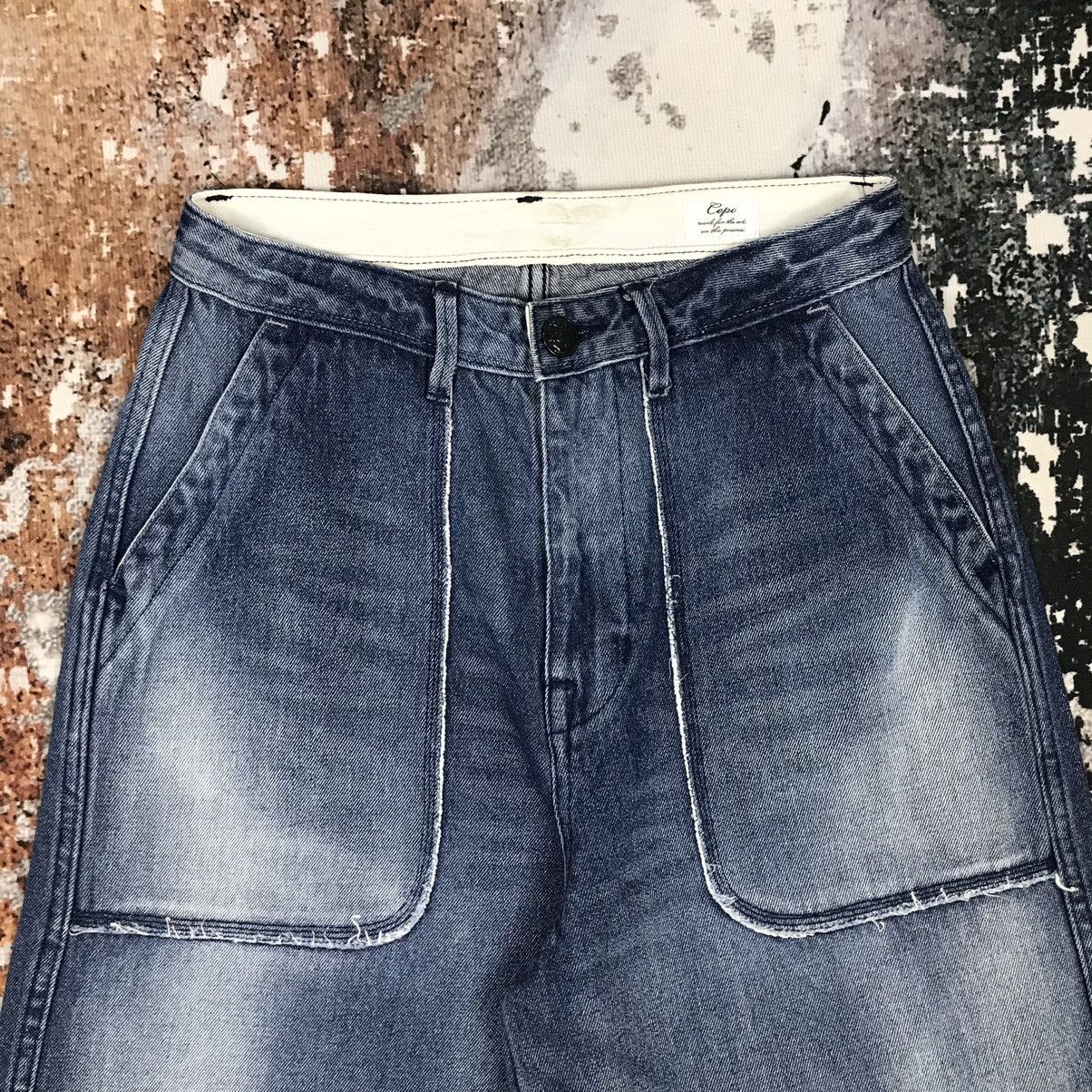 Japanese Brand × Vintage Japanese Cepo Craft High Waist Workwear Style Baggy Jeans Size 26" / US 2 / IT 38 - 3 Thumbnail
