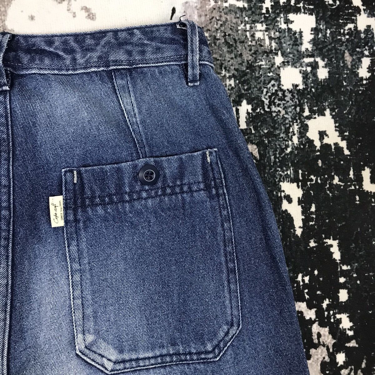 Japanese Brand × Vintage Japanese Cepo Craft High Waist Workwear Style Baggy Jeans Size 26" / US 2 / IT 38 - 8 Thumbnail