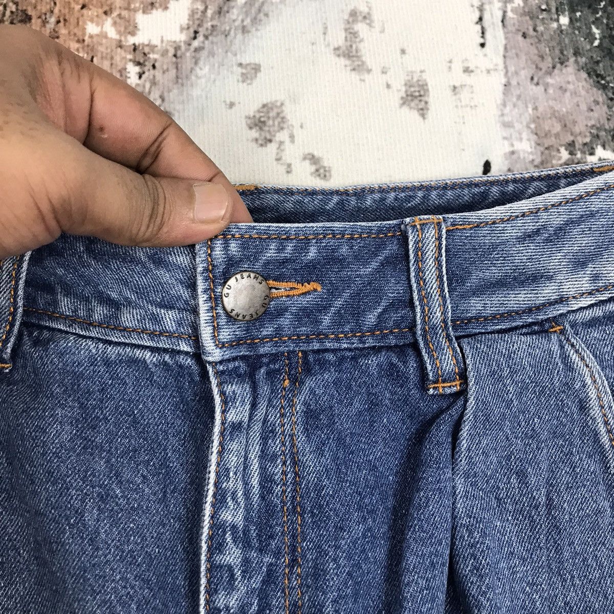 Japanese Brand × Vintage Japanese G.U High Wash Baggy Women Blue Jeans Size 26" / US 2 / IT 38 - 5 Thumbnail
