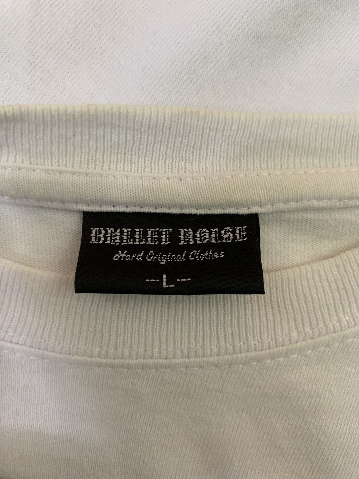 Japanese Brand Vintage Bullet Noise white T-shirt Size US L / EU 52-54 / 3 - 9 Thumbnail