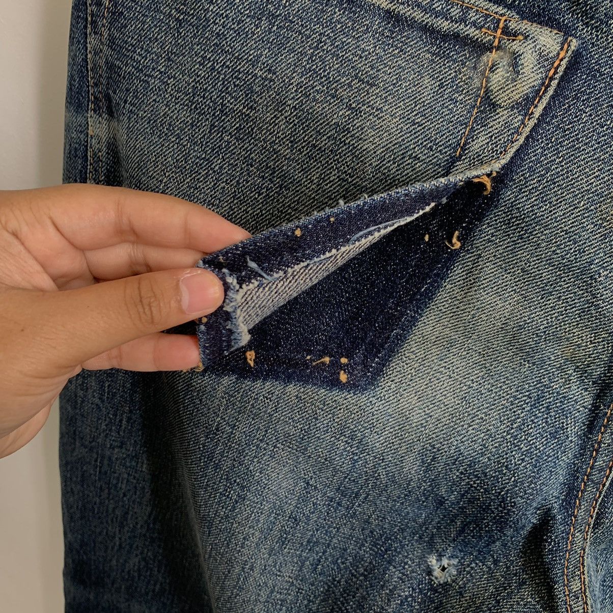 Denime Denime Selvedge Distressed Denim Jeans Size US 28 / EU 44 - 12 Thumbnail