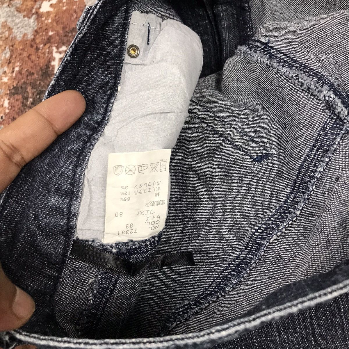 Japanese Brand × Vintage Vintage Japanese Flare Cascata Beads Design Jeans Size 33" - 10 Thumbnail