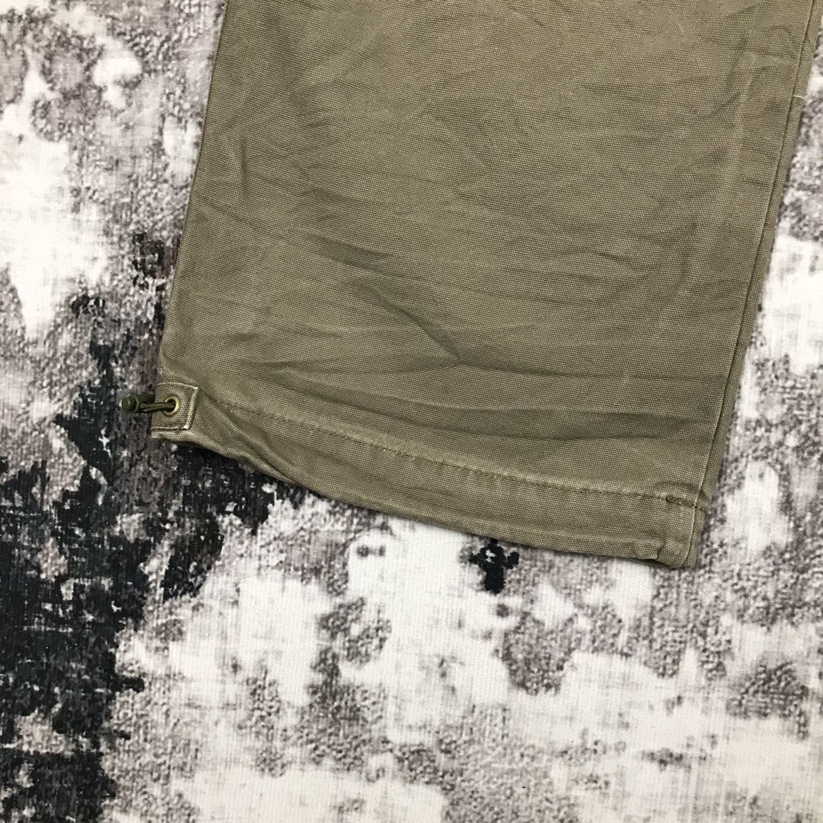 Japanese Brand × Vintage Vintage Japanese Sunny Clouds Khaki Green Flare Cargo Pants Size 29" - 5 Thumbnail