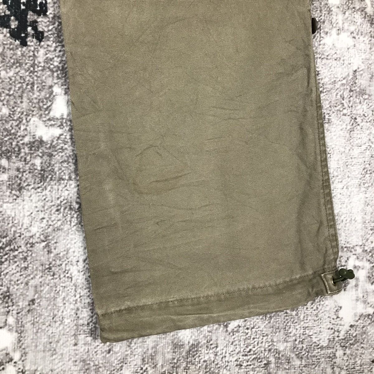 Japanese Brand × Vintage Vintage Japanese Sunny Clouds Khaki Green Flare Cargo Pants Size 29" - 11 Thumbnail