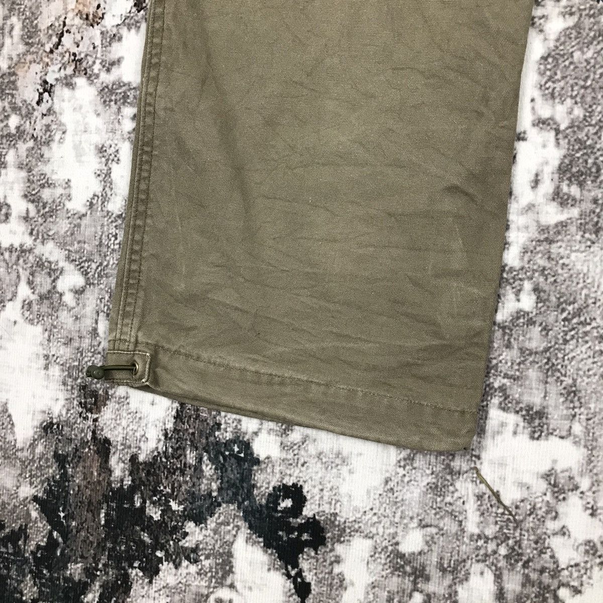Japanese Brand × Vintage Vintage Japanese Sunny Clouds Khaki Green Flare Cargo Pants Size 29" - 12 Thumbnail