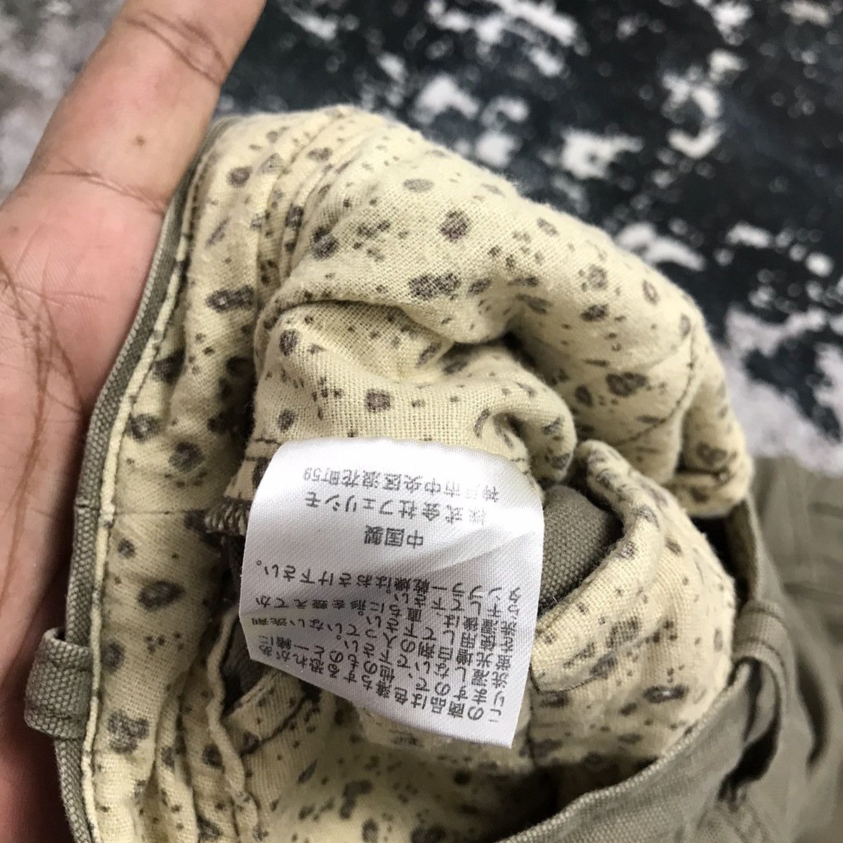 Japanese Brand × Vintage Vintage Japanese Sunny Clouds Khaki Green Flare Cargo Pants Size 29" - 14 Thumbnail