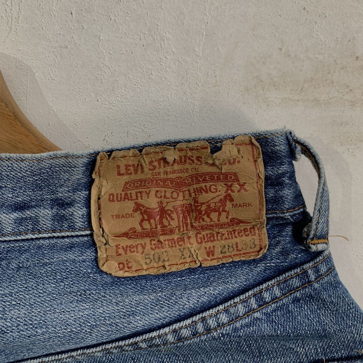 Levi's Vintage 90’s Levis 502XX Big E Jeans Denim Size US 28 / EU 44 - 7 Thumbnail