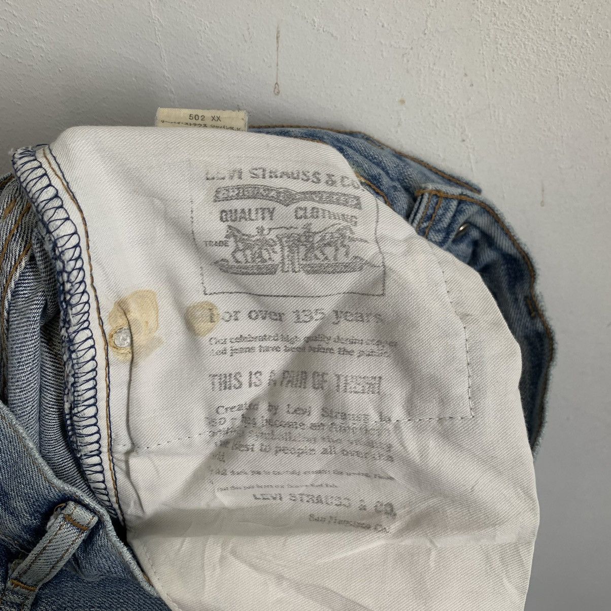 Levi's Vintage 90’s Levis 502XX Big E Jeans Denim Size US 28 / EU 44 - 10 Thumbnail