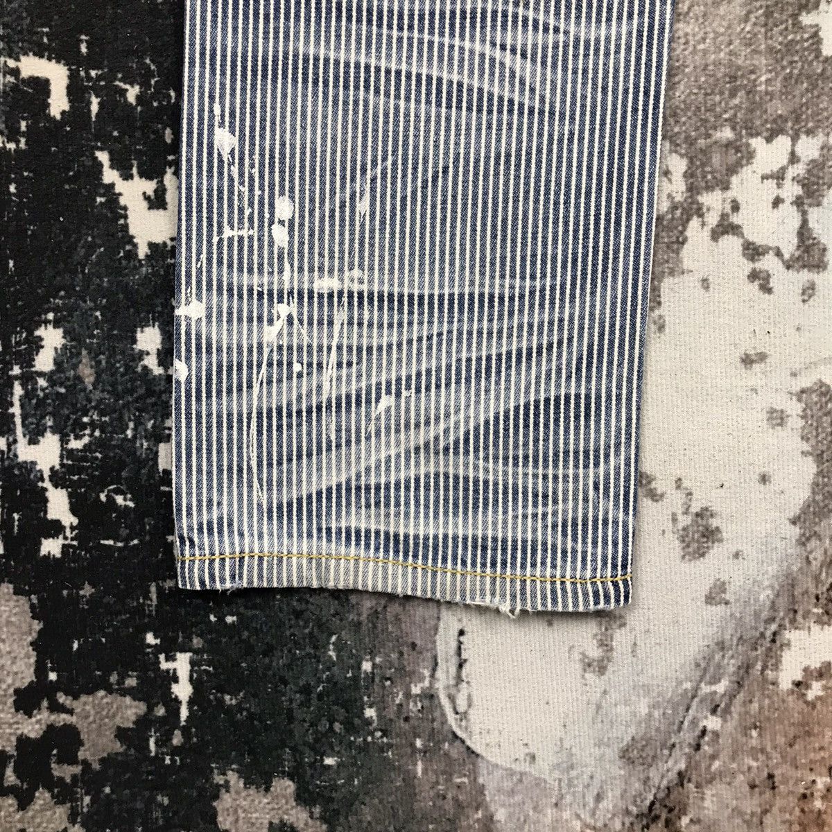 Japanese Brand × Vintage Vintage Japanese Painting Hickory Stripe Design Jeans Size 28" / US 6 / IT 42 - 12 Thumbnail
