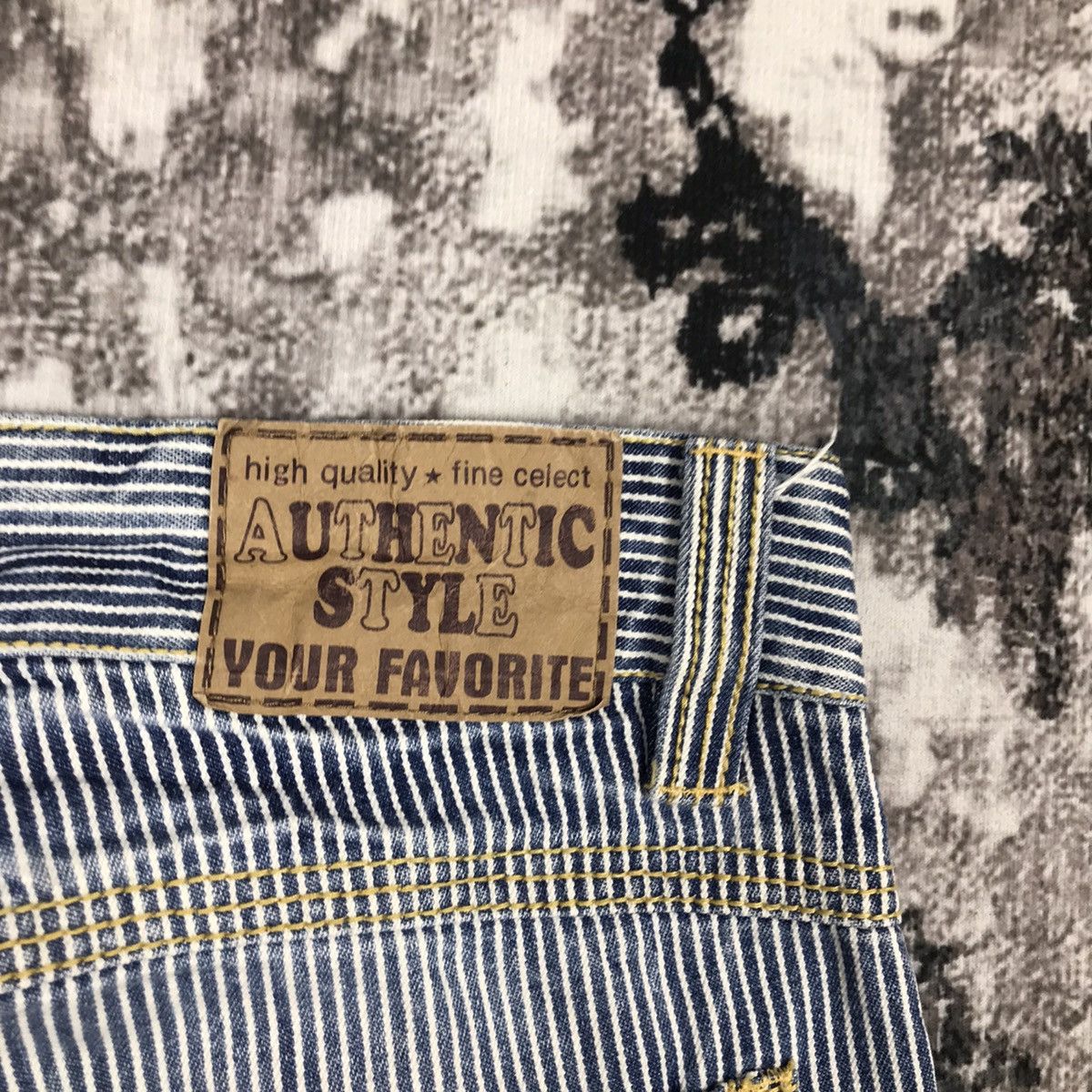 Japanese Brand × Vintage Vintage Japanese Painting Hickory Stripe Design Jeans Size 28" / US 6 / IT 42 - 10 Thumbnail