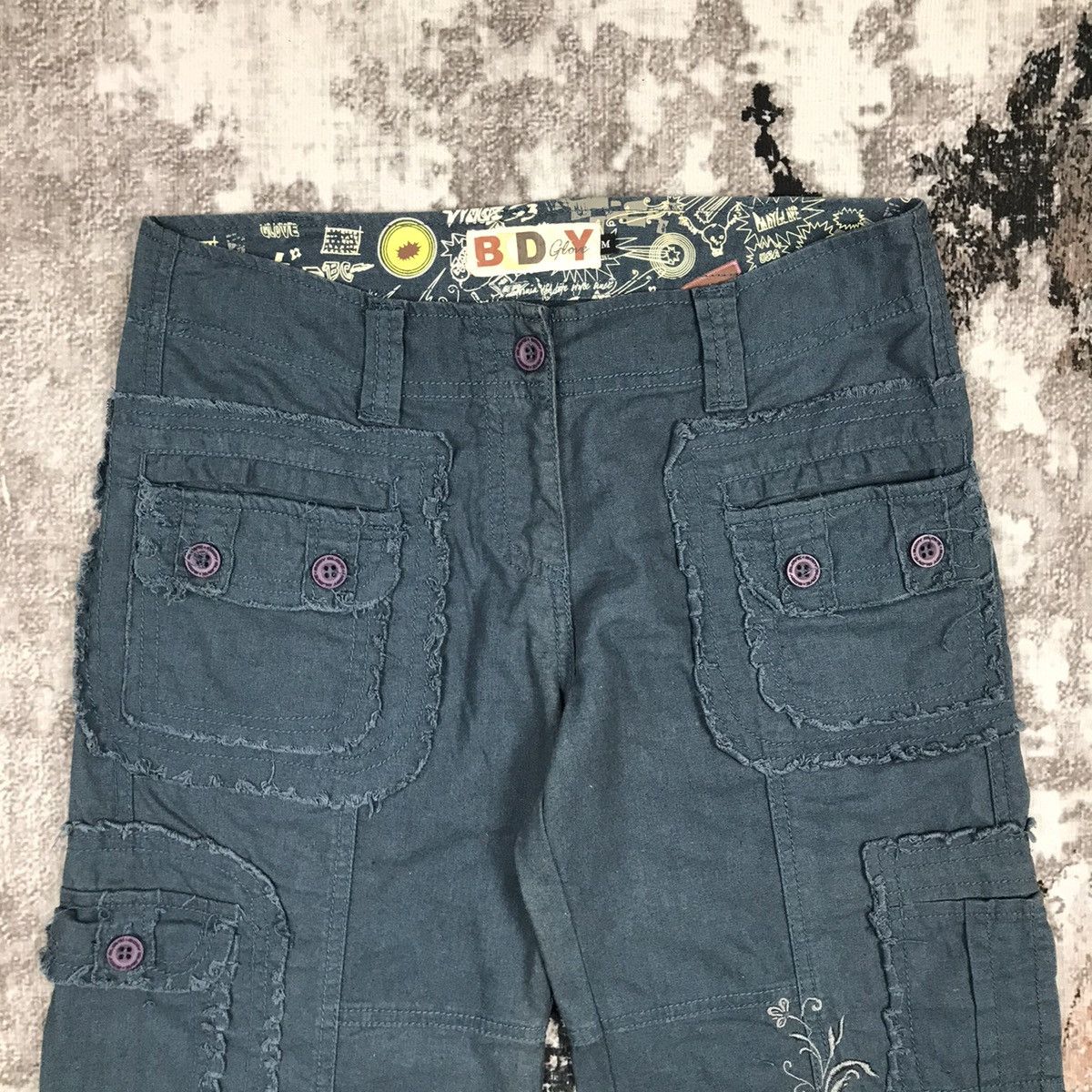 Body Glove × Japanese Brand Vintage Body Glove Tactical Cargo Straight Loose Pants Size 29" - 3 Thumbnail