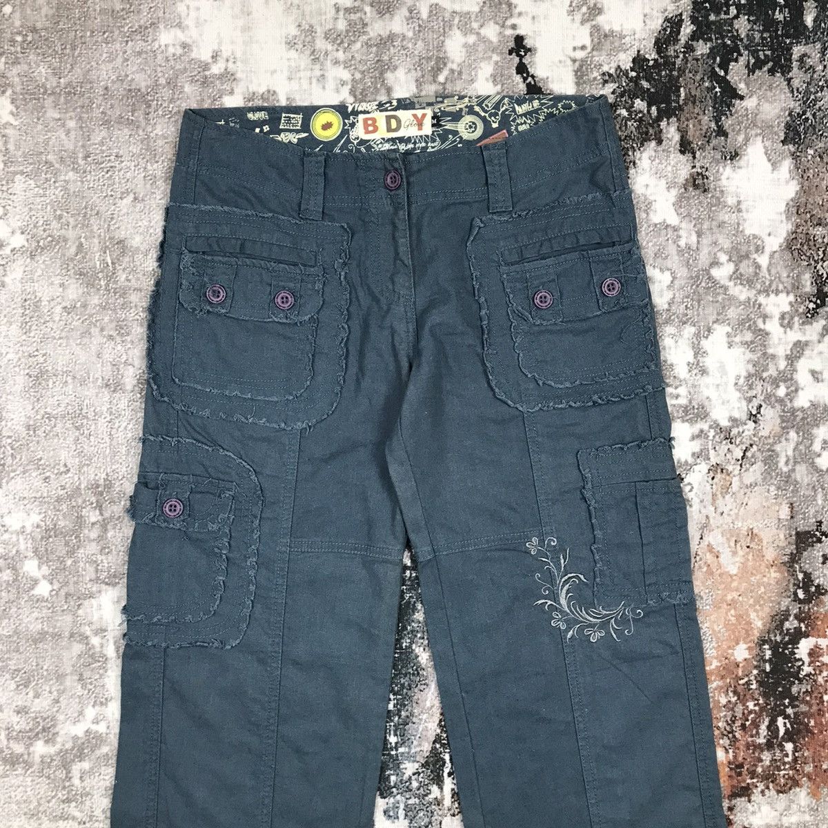Body Glove × Japanese Brand Vintage Body Glove Tactical Cargo Straight Loose Pants Size 29" - 2 Thumbnail