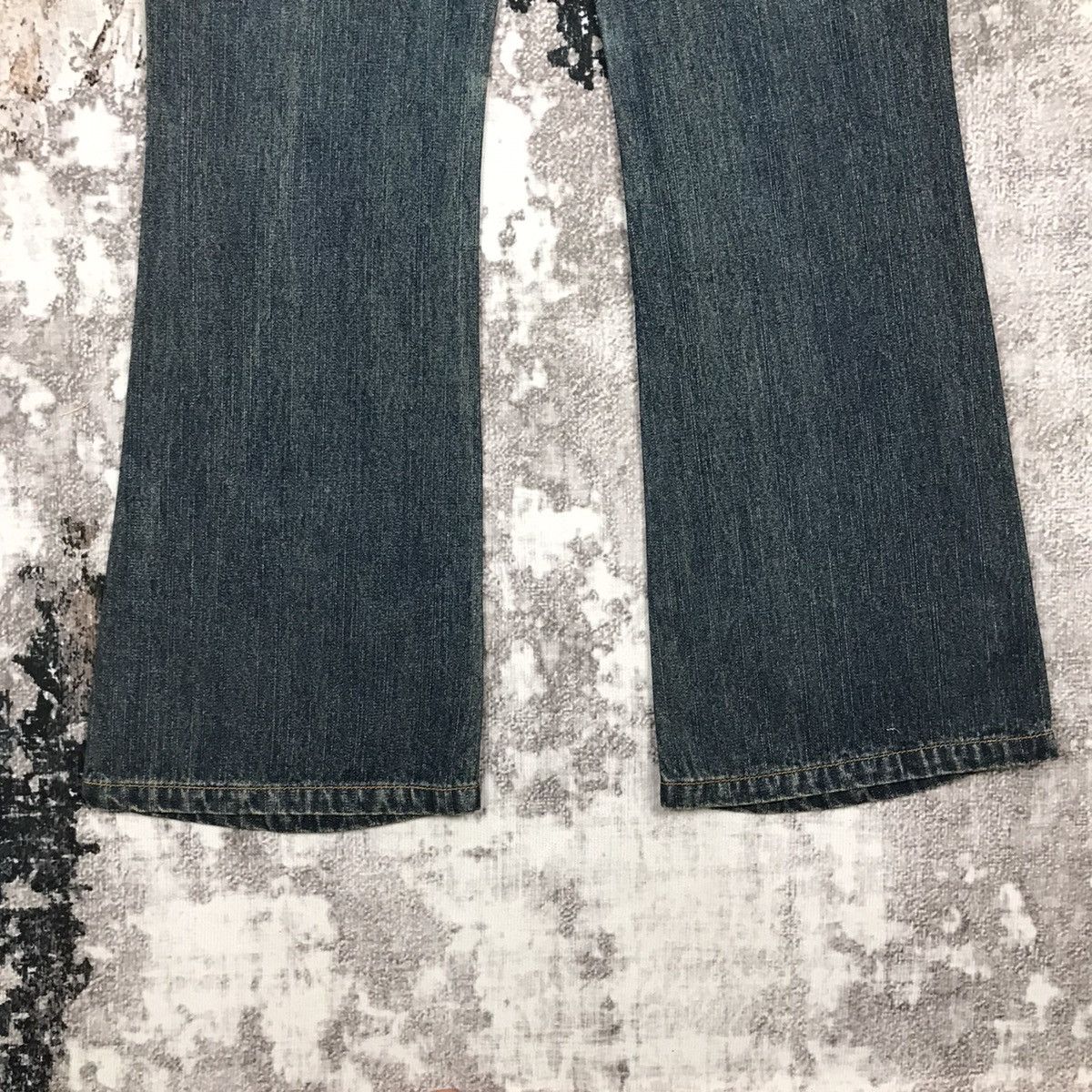 Japanese Brand × Vintage Vintage japanese Flare Baggy Distressed Design Jeans Size 27" / US 4 / IT 40 - 8 Thumbnail