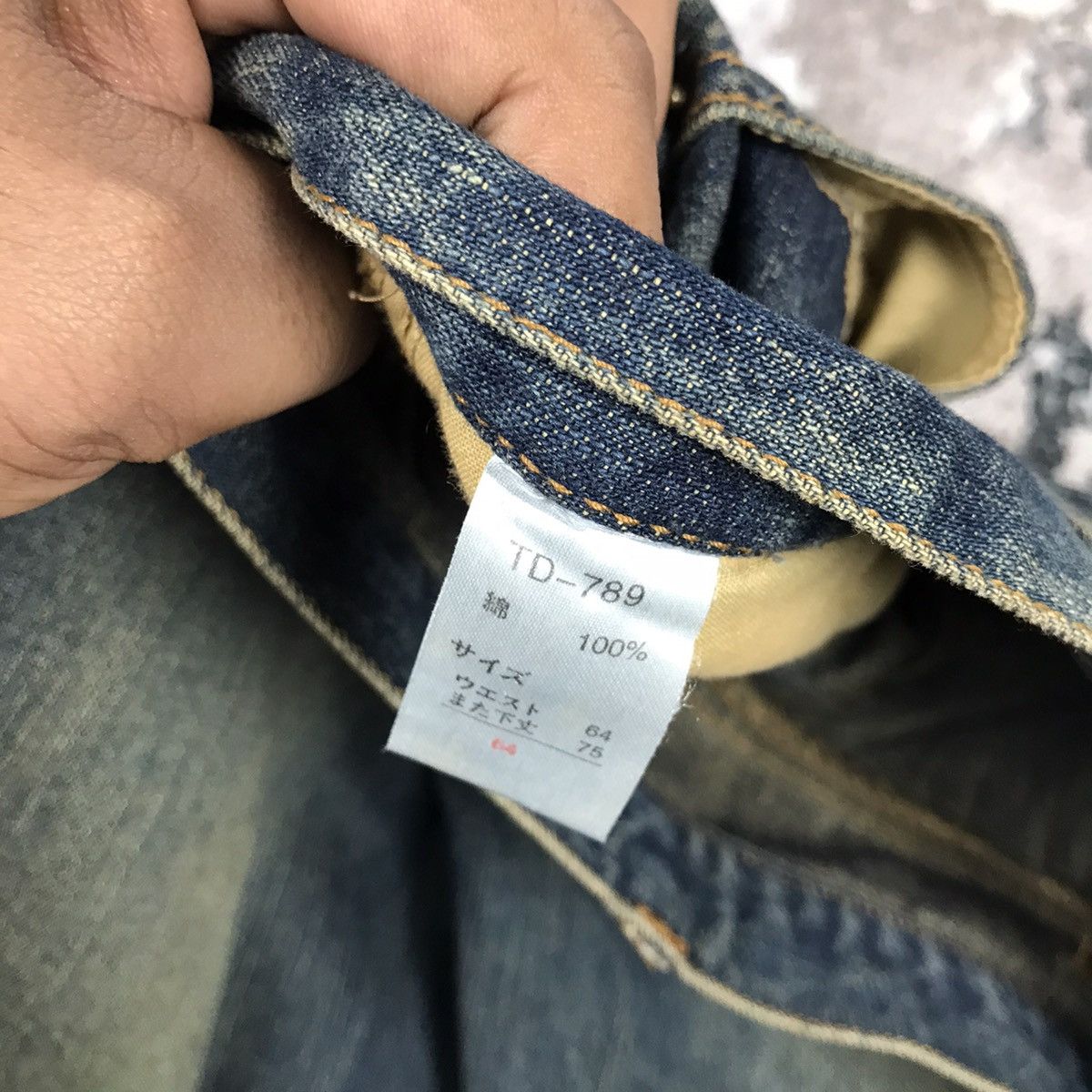 Japanese Brand × Vintage Vintage japanese Flare Baggy Distressed Design Jeans Size 27" / US 4 / IT 40 - 9 Thumbnail