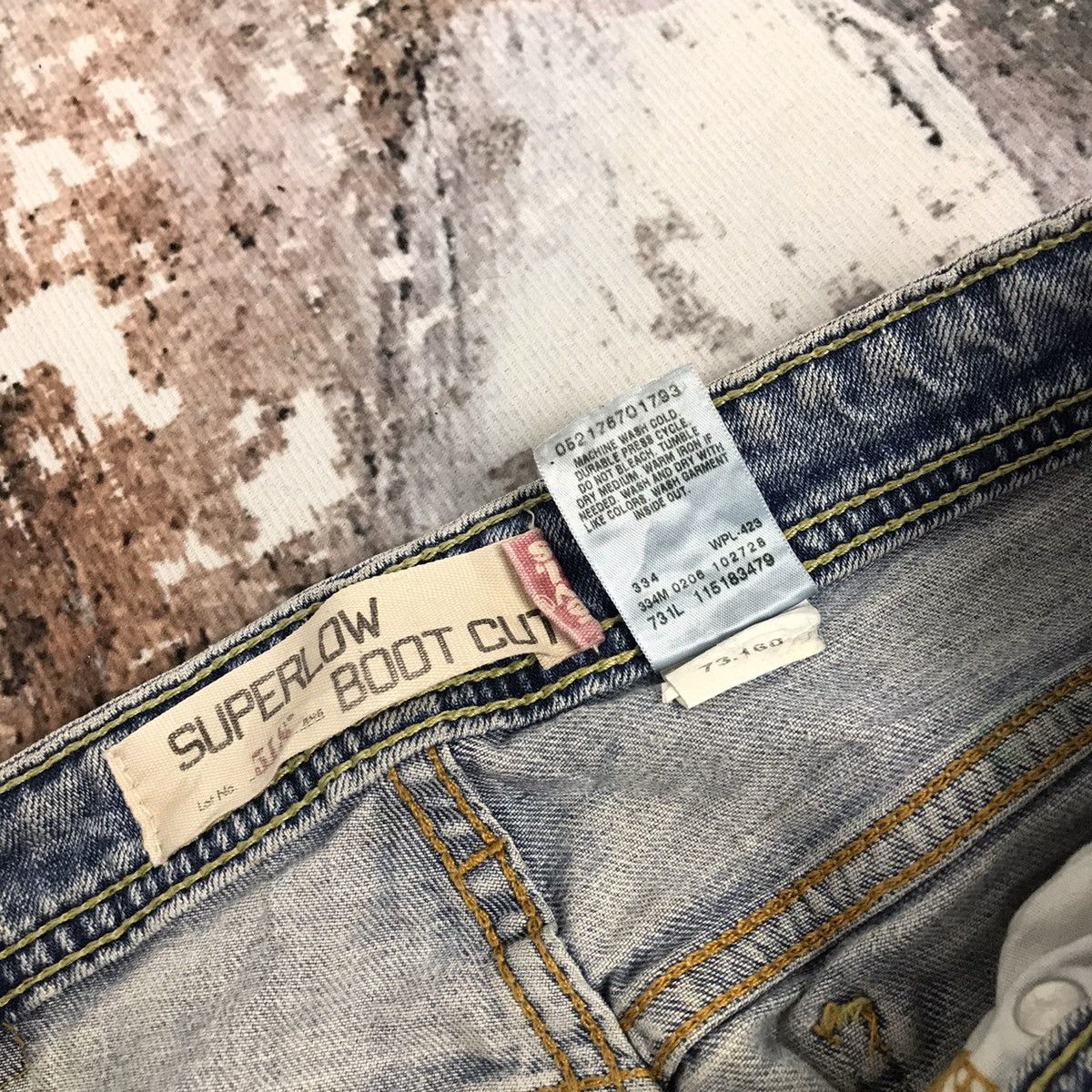 Levi's × Vintage Vintage Levis 518 Super Low Flare bootcut Light Wash Jeans Size 28" / US 6 / IT 42 - 14 Thumbnail