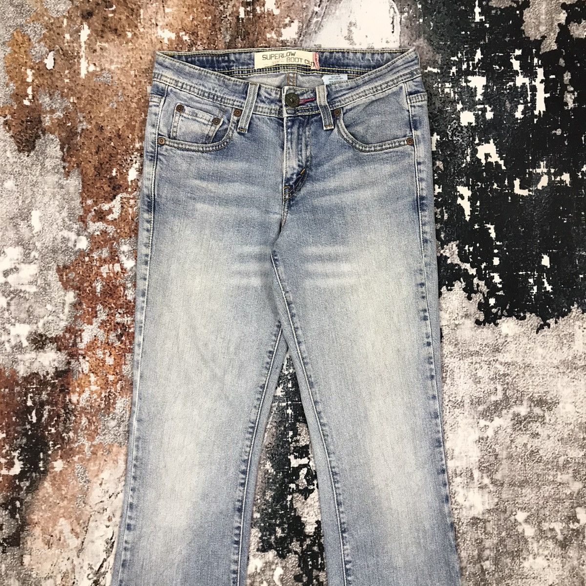 Levi's × Vintage Vintage Levis 518 Super Low Flare bootcut Light Wash Jeans Size 28" / US 6 / IT 42 - 9 Thumbnail