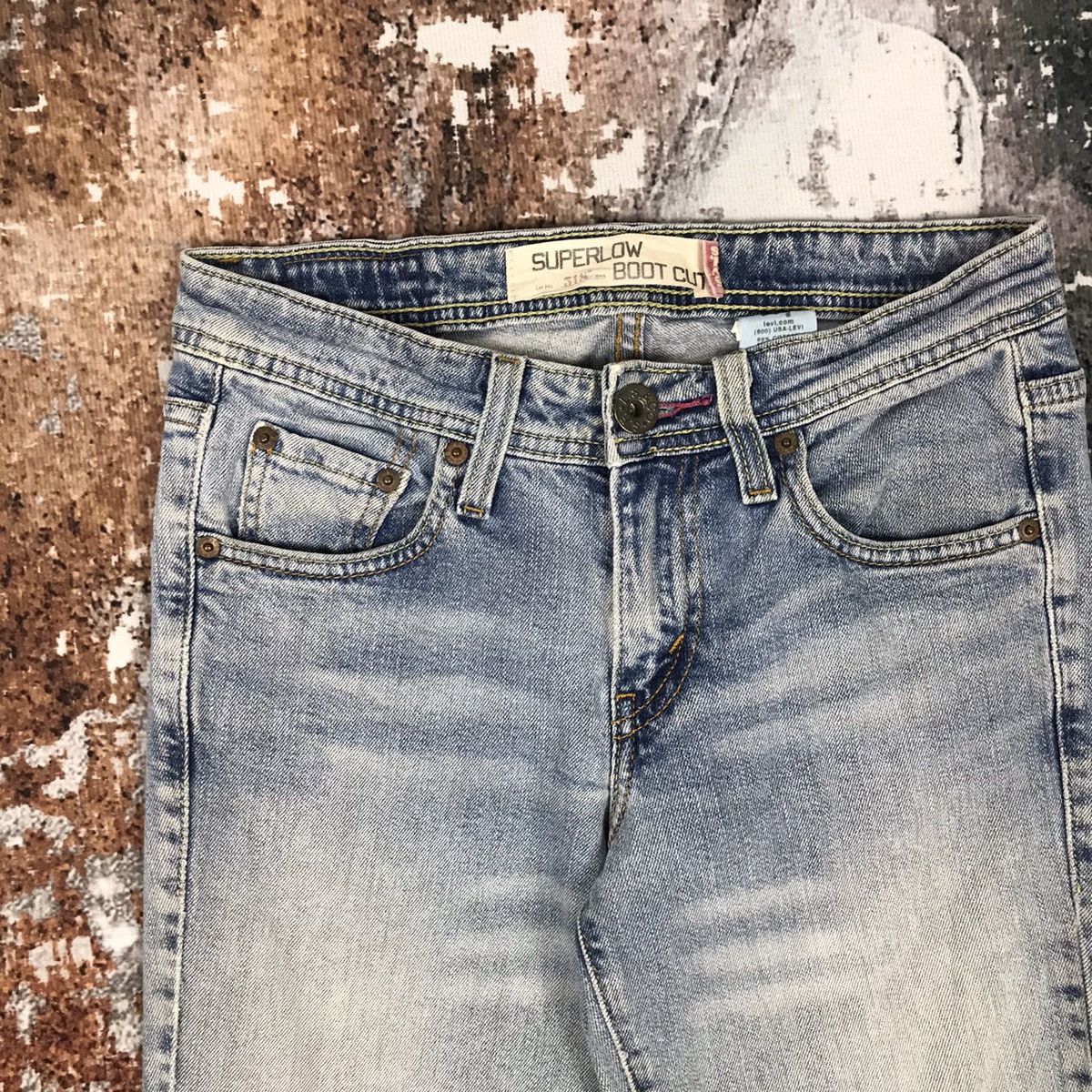 Levi's × Vintage Vintage Levis 518 Super Low Flare bootcut Light Wash Jeans Size 28" / US 6 / IT 42 - 10 Thumbnail