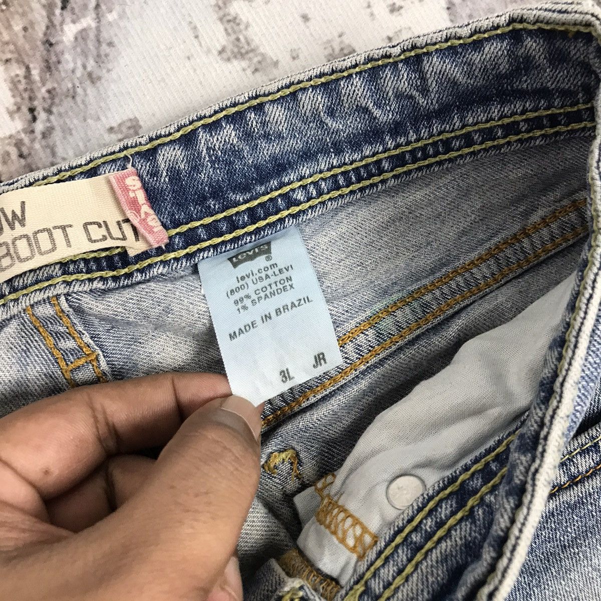 Levi's × Vintage Vintage Levis 518 Super Low Flare bootcut Light Wash Jeans Size 28" / US 6 / IT 42 - 13 Thumbnail
