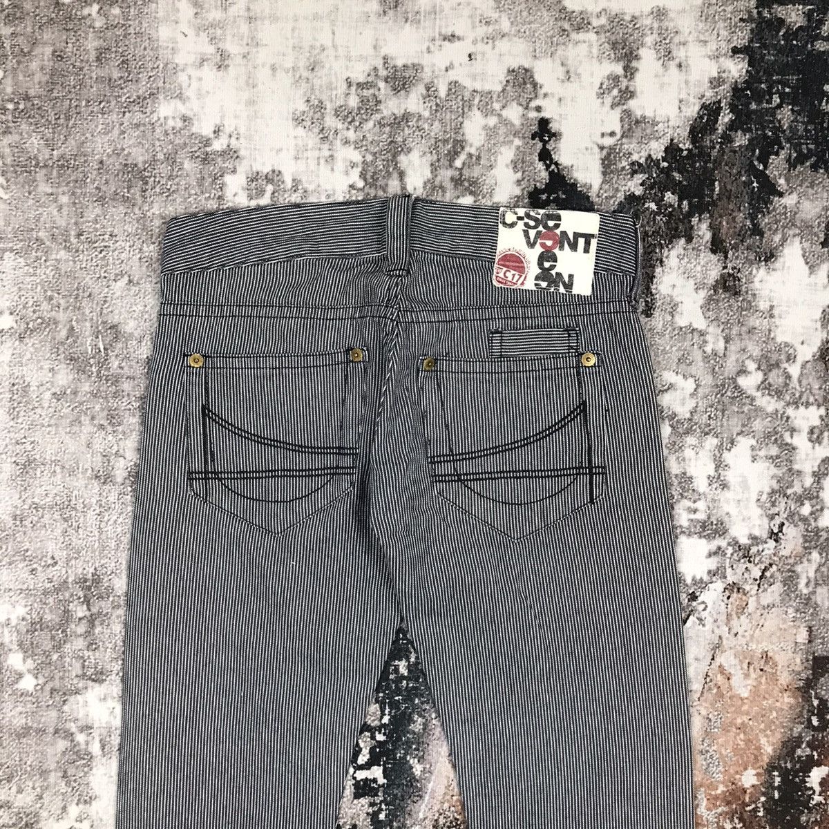 Japanese Brand × Vintage Vintage Japanese C-17 Hickory Stripe Design Jeans Size 30" / US 8 / IT 44 - 6 Thumbnail