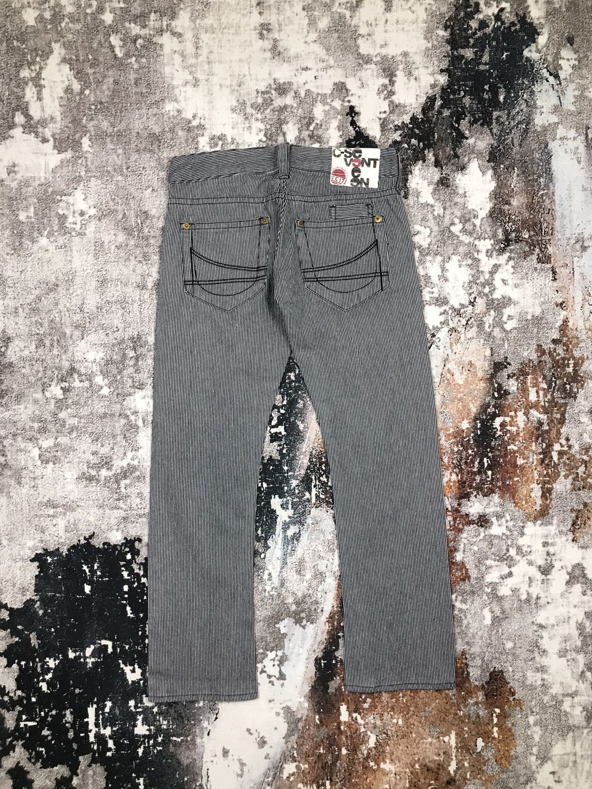 Japanese Brand × Vintage Vintage Japanese C-17 Hickory Stripe Design Jeans Size 30" / US 8 / IT 44 - 5 Thumbnail