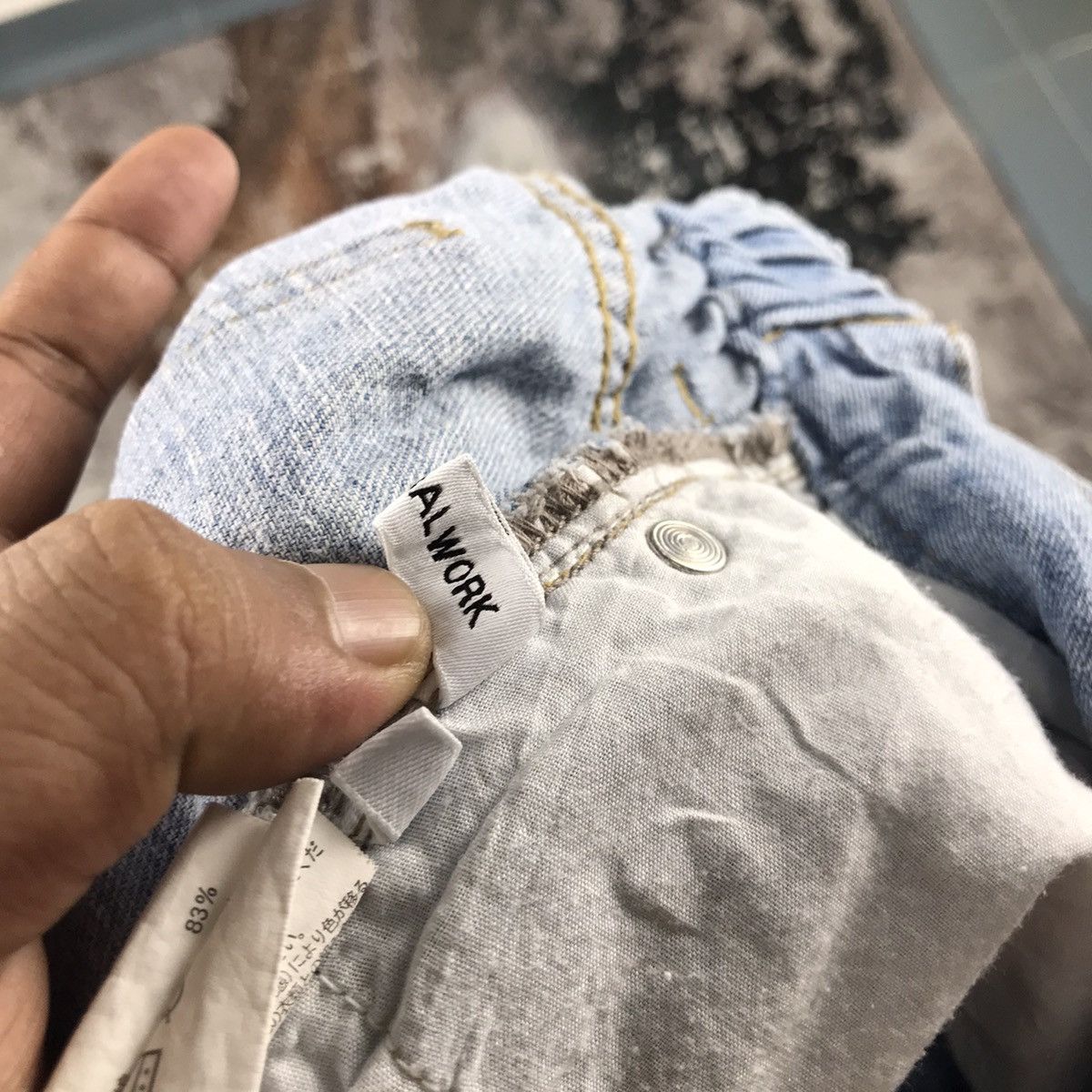 Global Work × Japanese Brand × Vintage Japanese Global Work Baggy Loose Light Wash Jeans Size 27" / US 4 / IT 40 - 10 Thumbnail