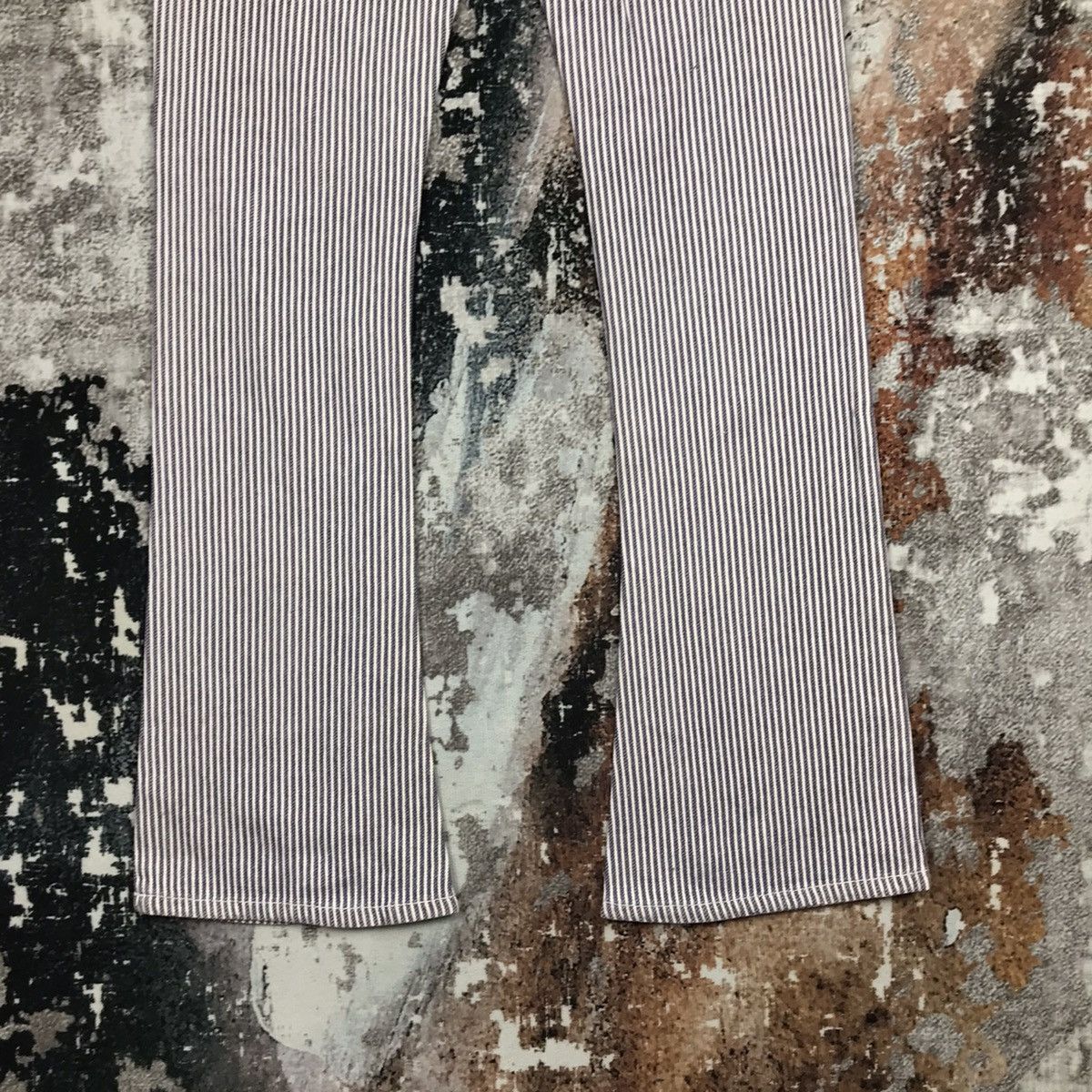 Japanese Brand × Vintage Vintage Japanese Rote Rose Hickory Stripes Flare Leg Jeans Size 28" / US 6 / IT 42 - 10 Thumbnail